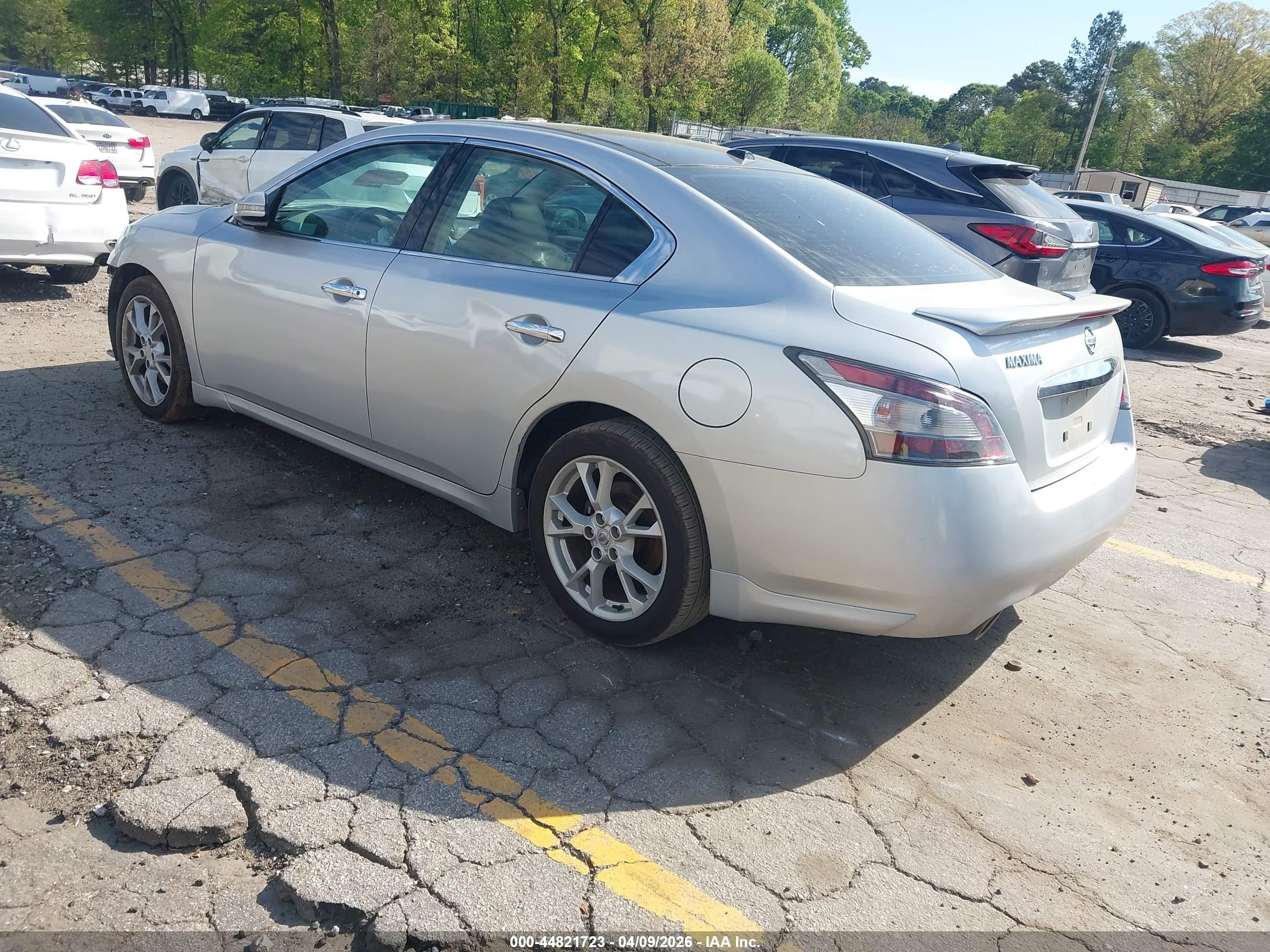 2012 Nissan Maxima 3.5 Sv Silver vin: 1N4AA5AP4CC835151