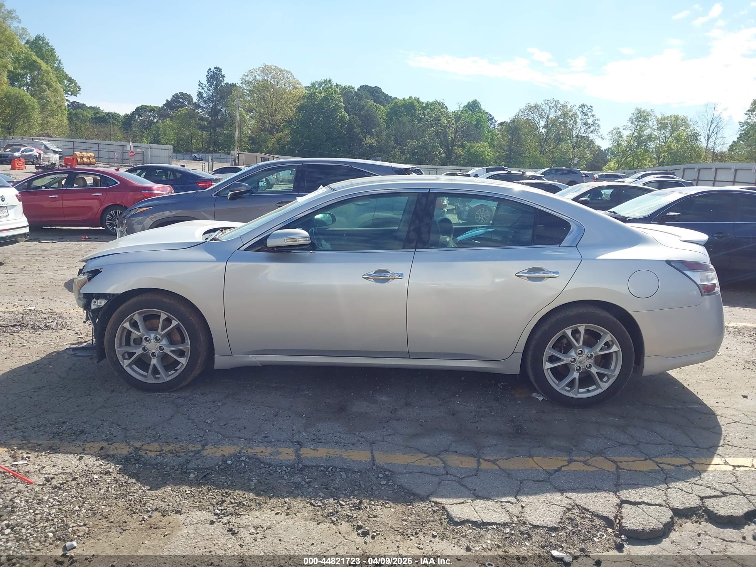 2012 Nissan Maxima 3.5 Sv Silver vin: 1N4AA5AP4CC835151