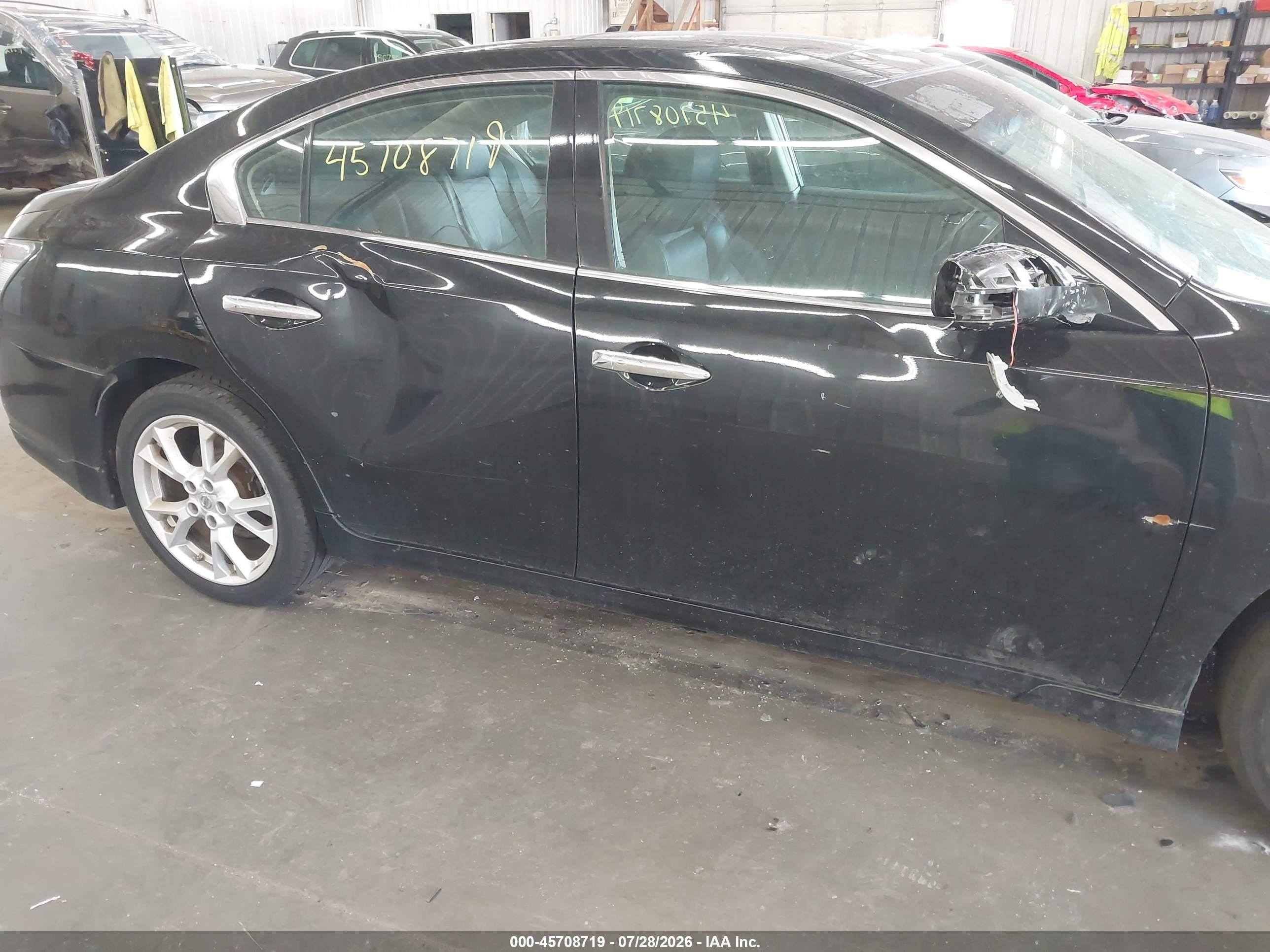 2012 Nissan Maxima 3.5 Sv Black vin: 1N4AA5AP4CC845257