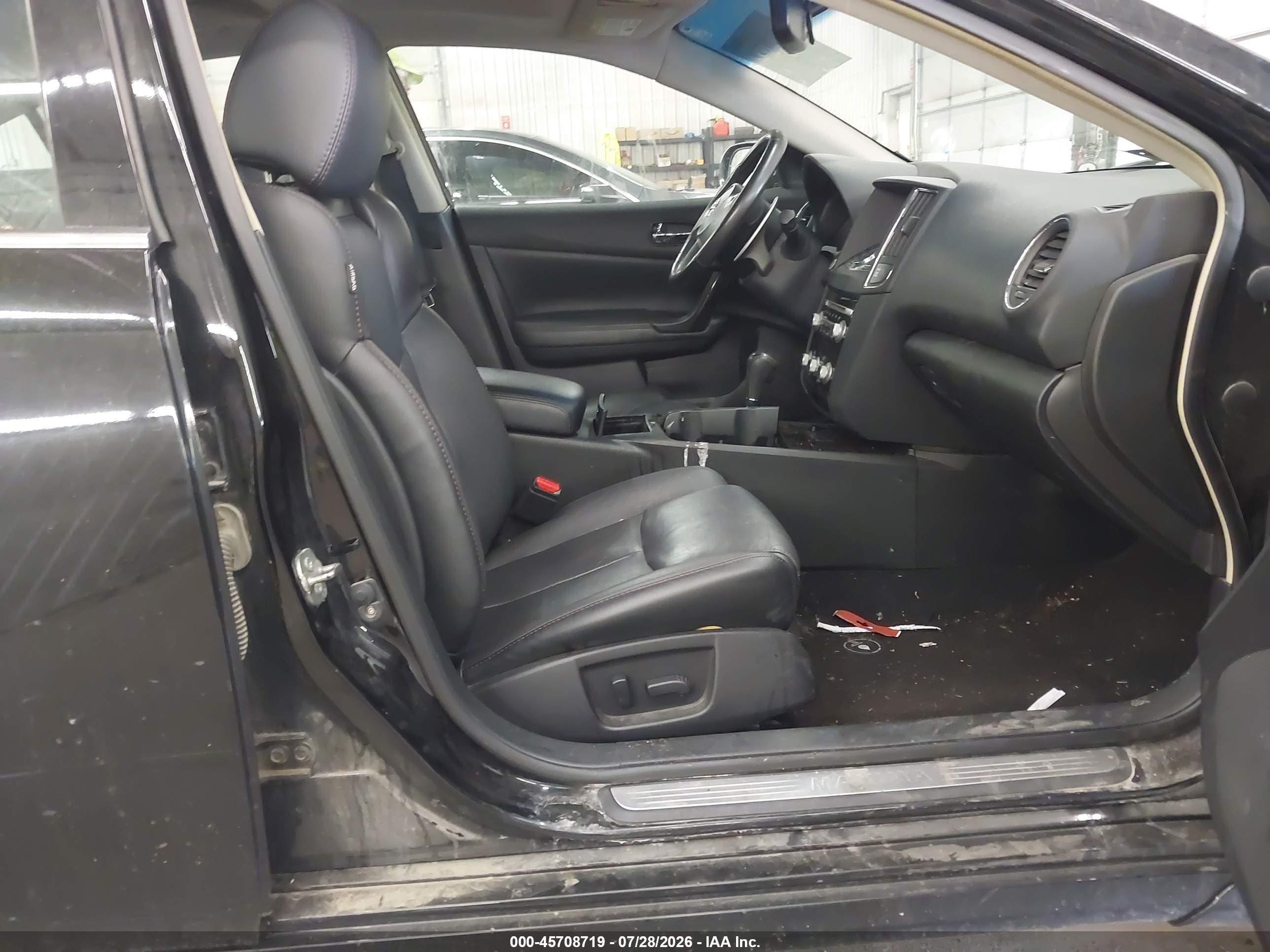 2012 Nissan Maxima 3.5 Sv Black vin: 1N4AA5AP4CC845257
