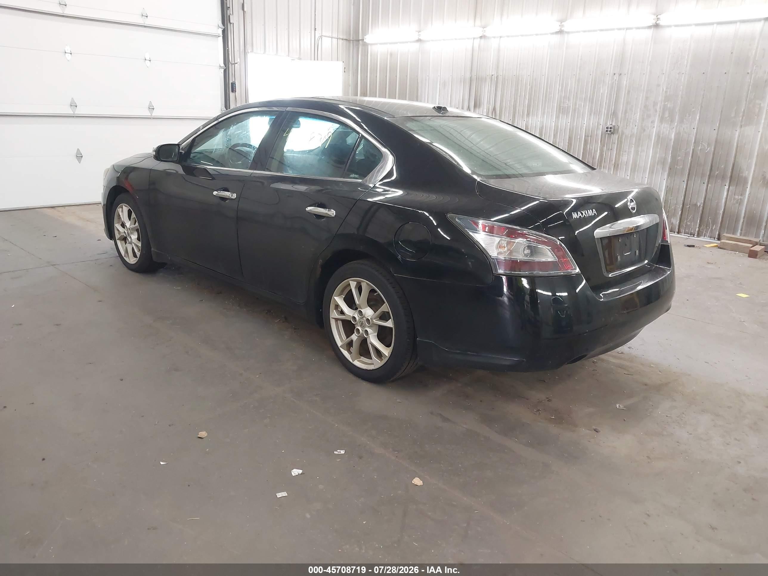 2012 Nissan Maxima 3.5 Sv Black vin: 1N4AA5AP4CC845257