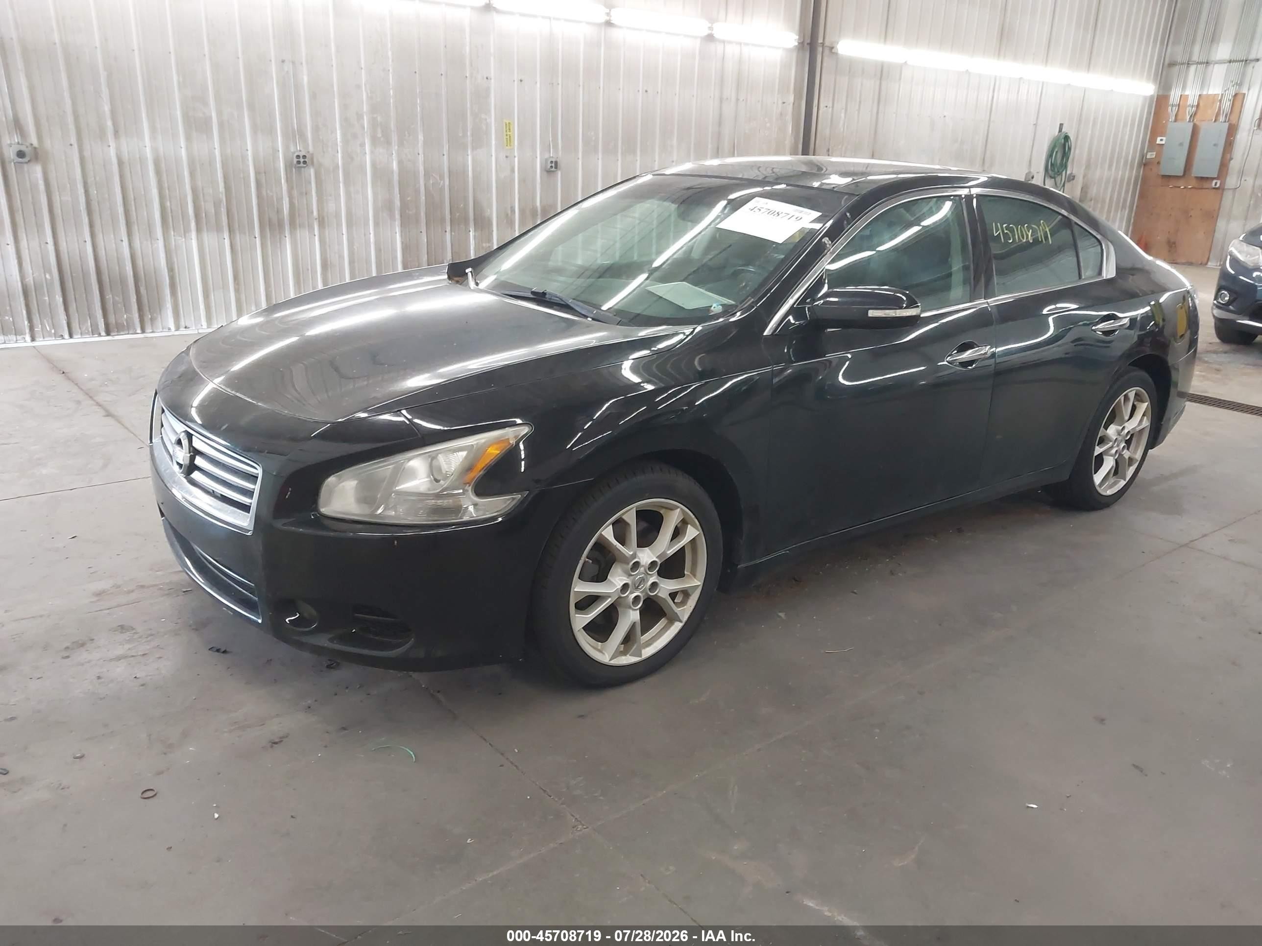 2012 Nissan Maxima 3.5 Sv Black vin: 1N4AA5AP4CC845257