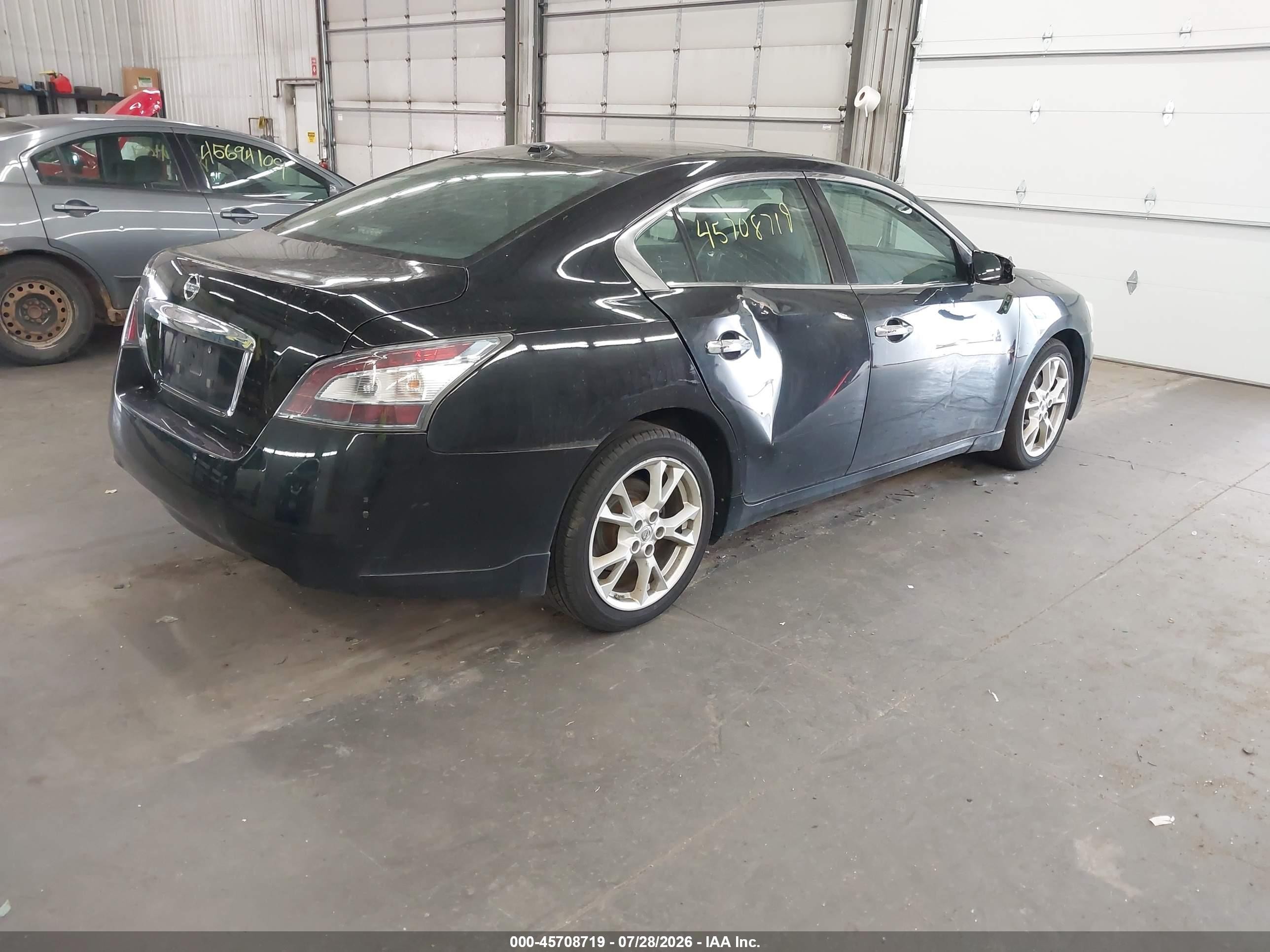 2012 Nissan Maxima 3.5 Sv Black vin: 1N4AA5AP4CC845257