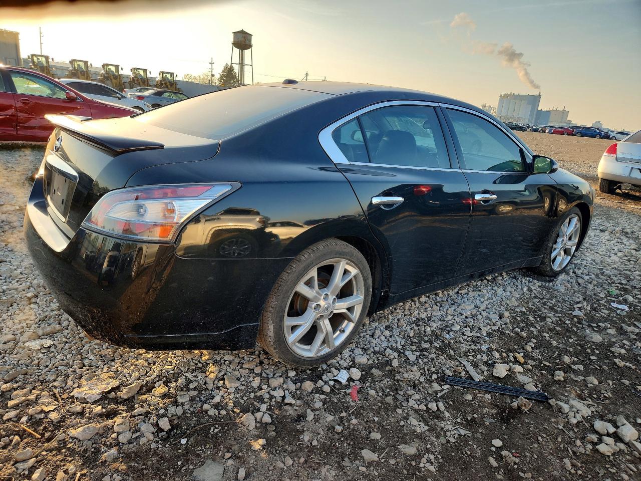 2012 Nissan Maxima 3.5 S Black vin: 1N4AA5AP4CC846277