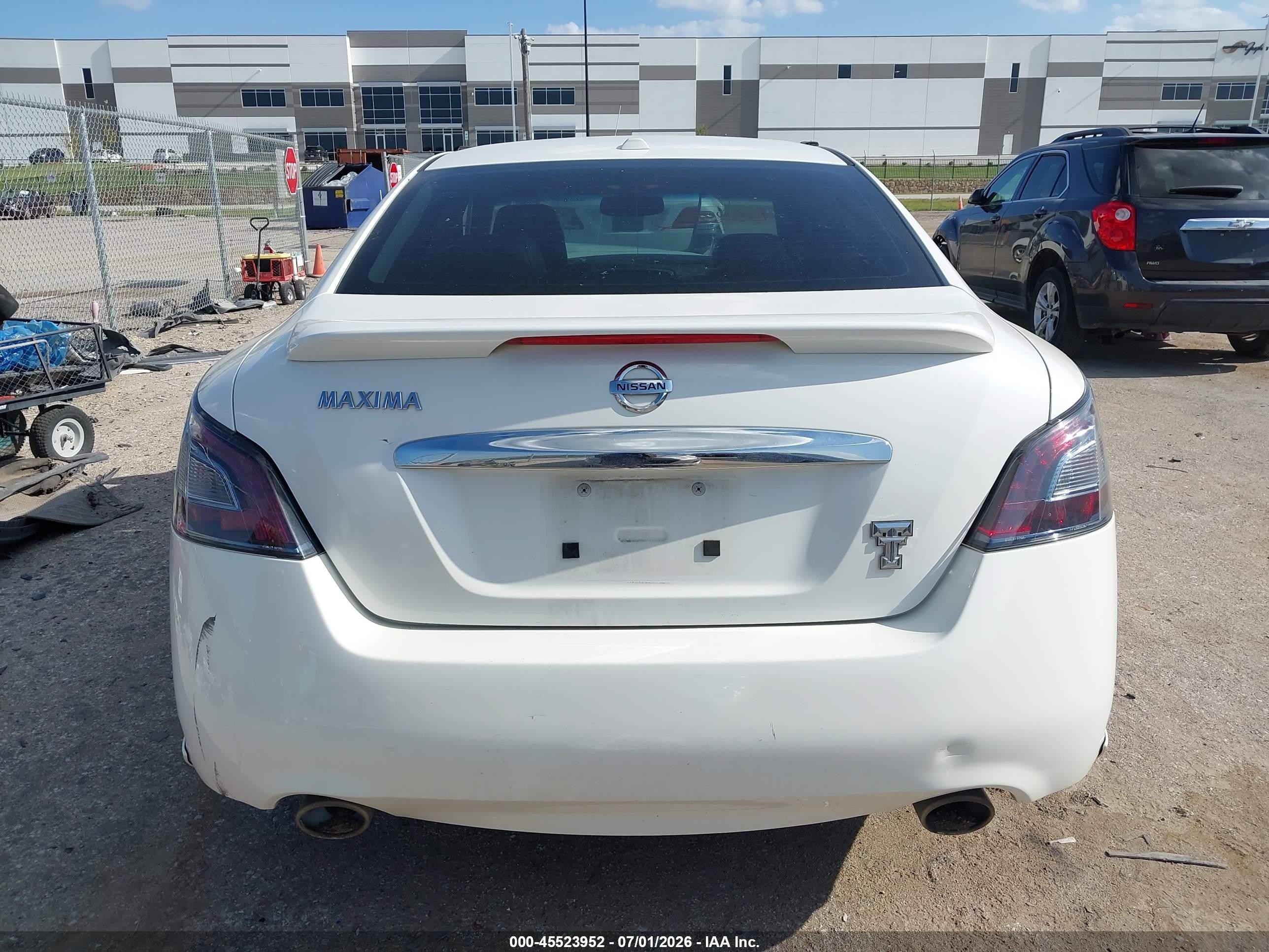 2012 Nissan Maxima 3.5 Sv Белый vin: 1N4AA5AP4CC848675