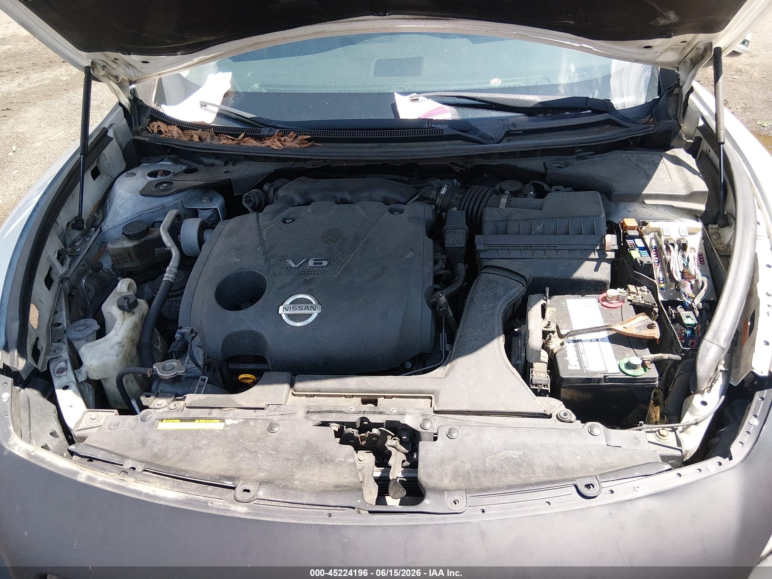 2012 Nissan Maxima 3.5 Sv White vin: 1N4AA5AP4CC849048