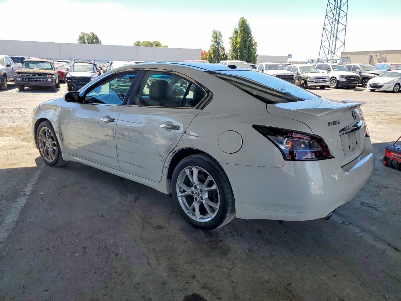 2012 Nissan Maxima 3.5 S Белый vin: 1N4AA5AP4CC854119
