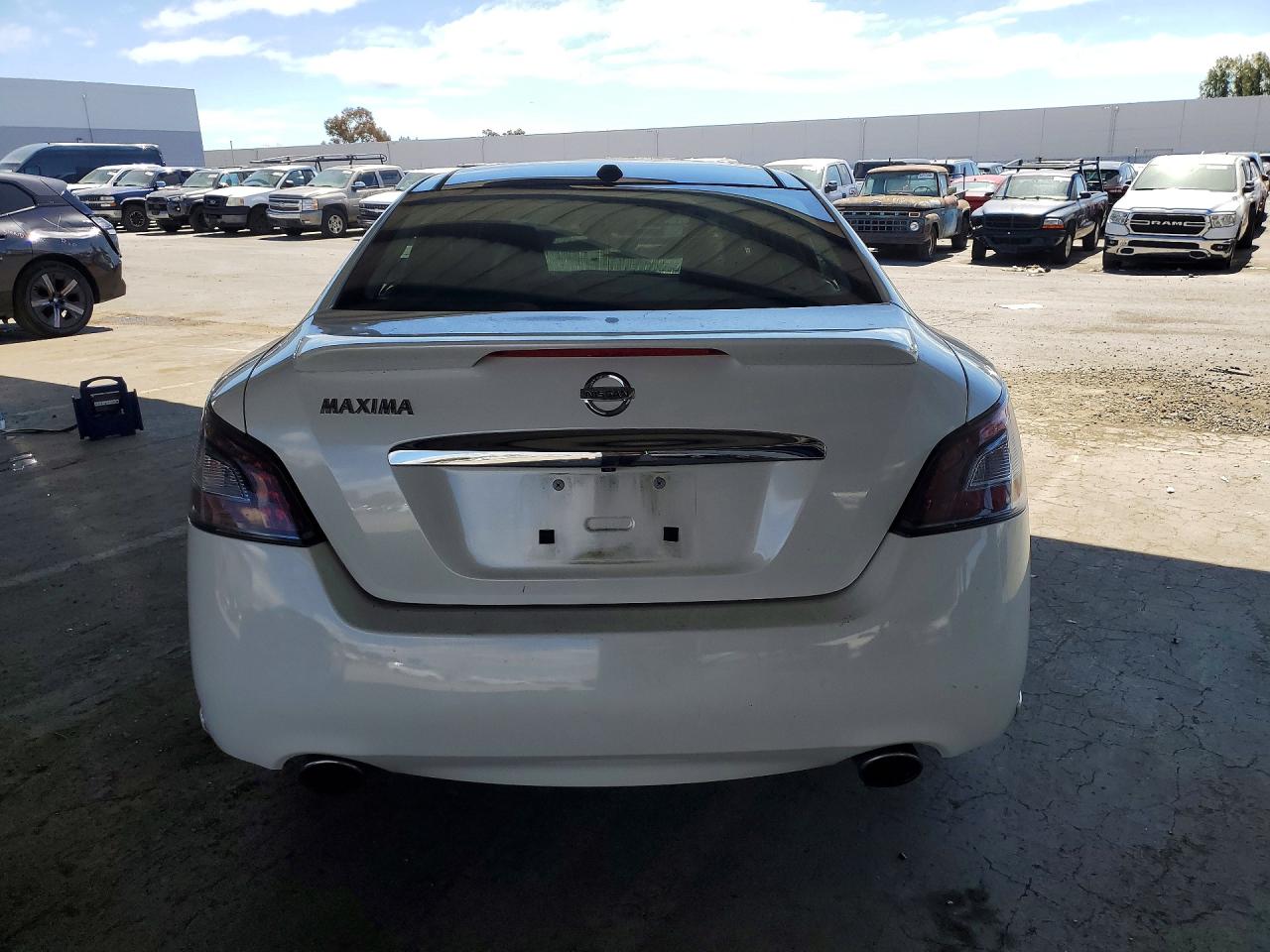 2012 Nissan Maxima 3.5 S Белый vin: 1N4AA5AP4CC854119