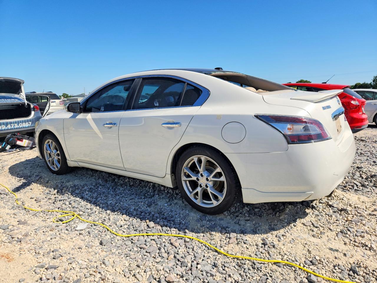 2012 Nissan Maxima 3.5 S White vin: 1N4AA5AP4CC857621