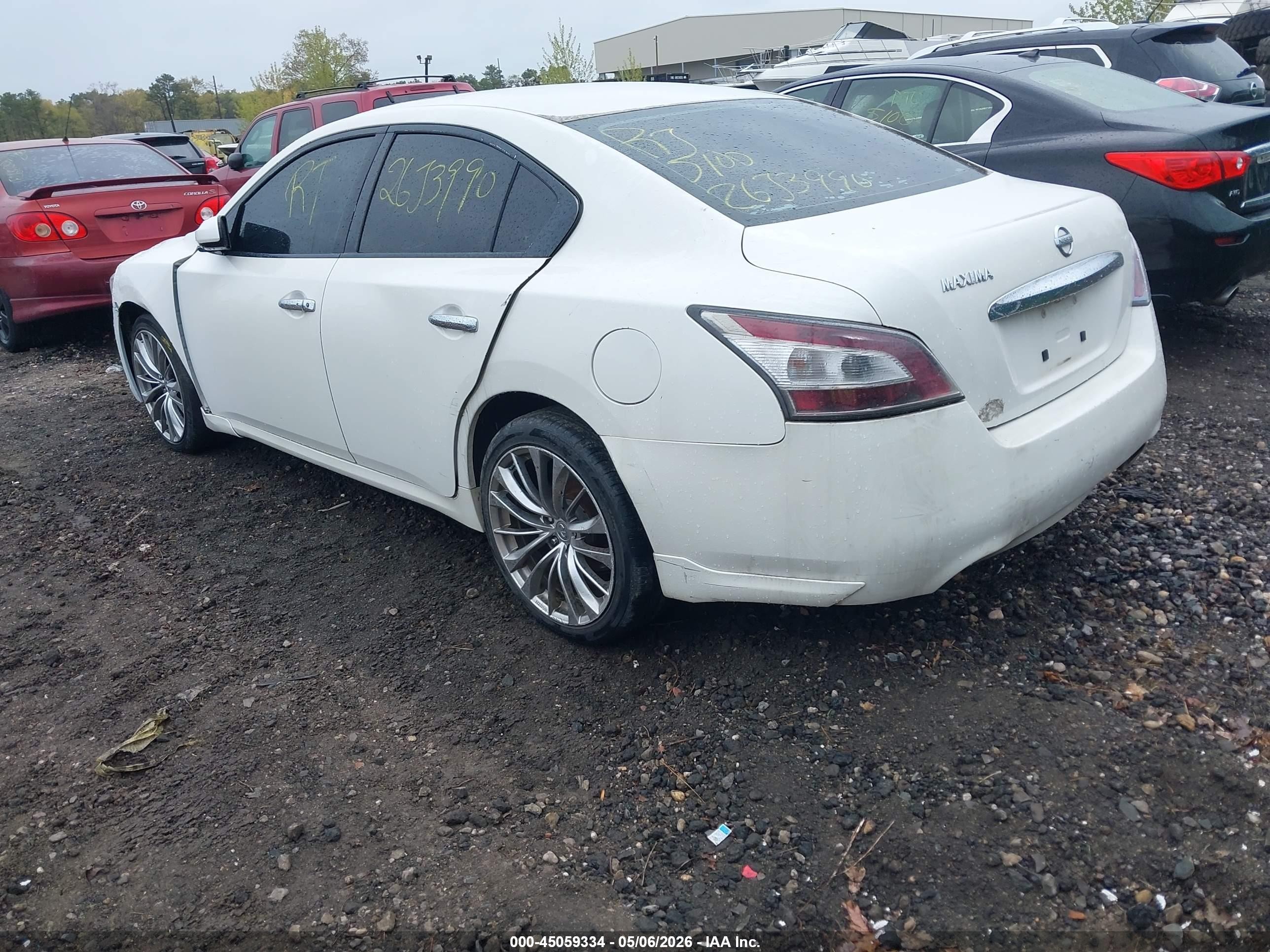 2012 Nissan Maxima 3.5 S White vin: 1N4AA5AP4CC858669