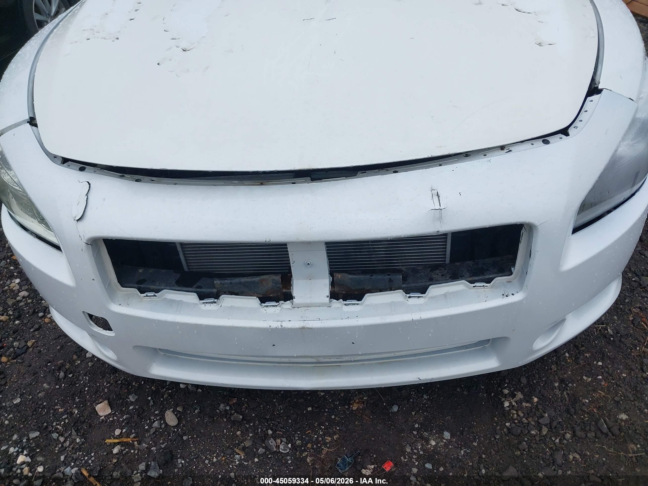 2012 Nissan Maxima 3.5 S White vin: 1N4AA5AP4CC858669