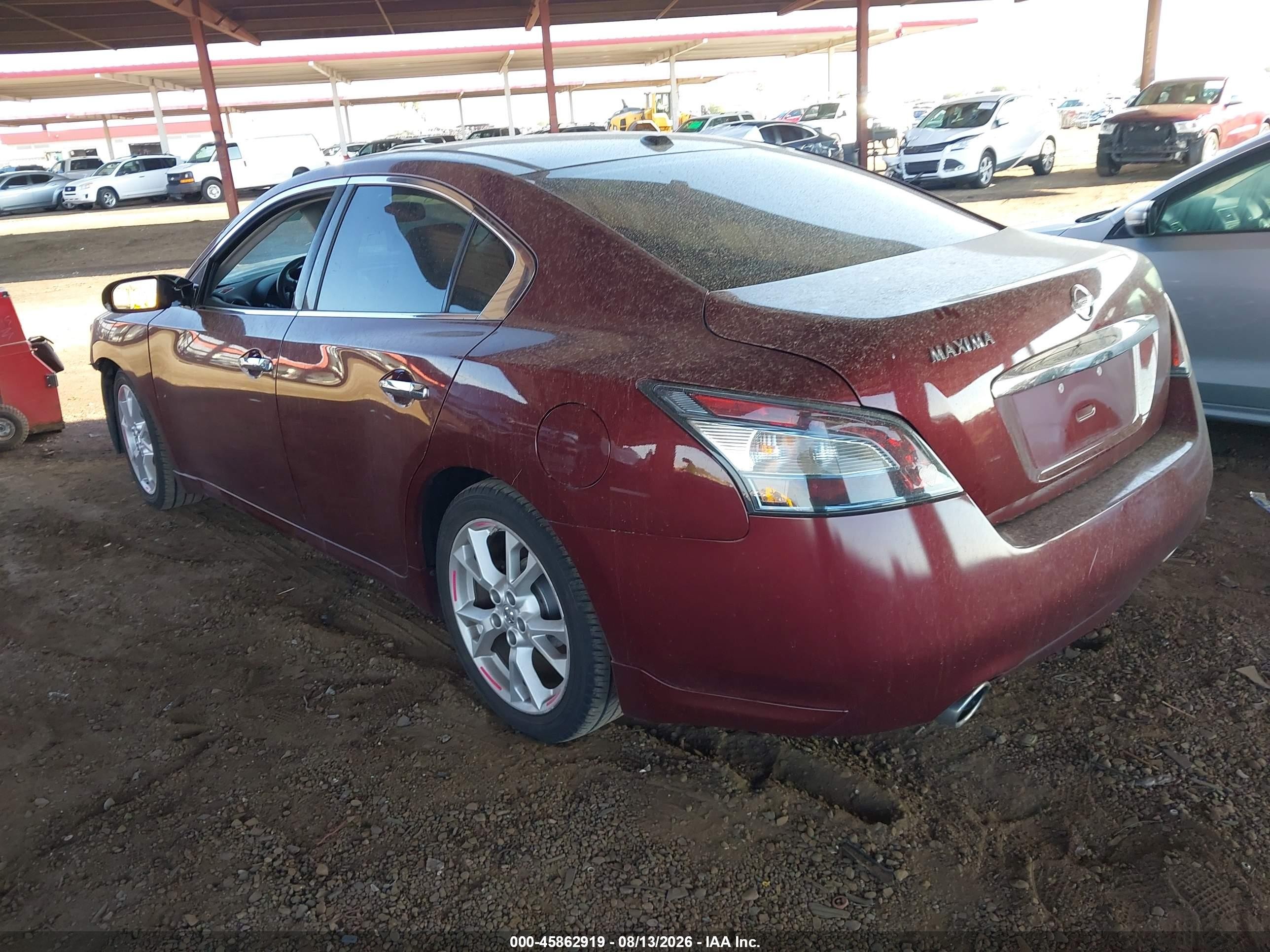 2012 Nissan Maxima 3.5 Sv Purple vin: 1N4AA5AP4CC864133