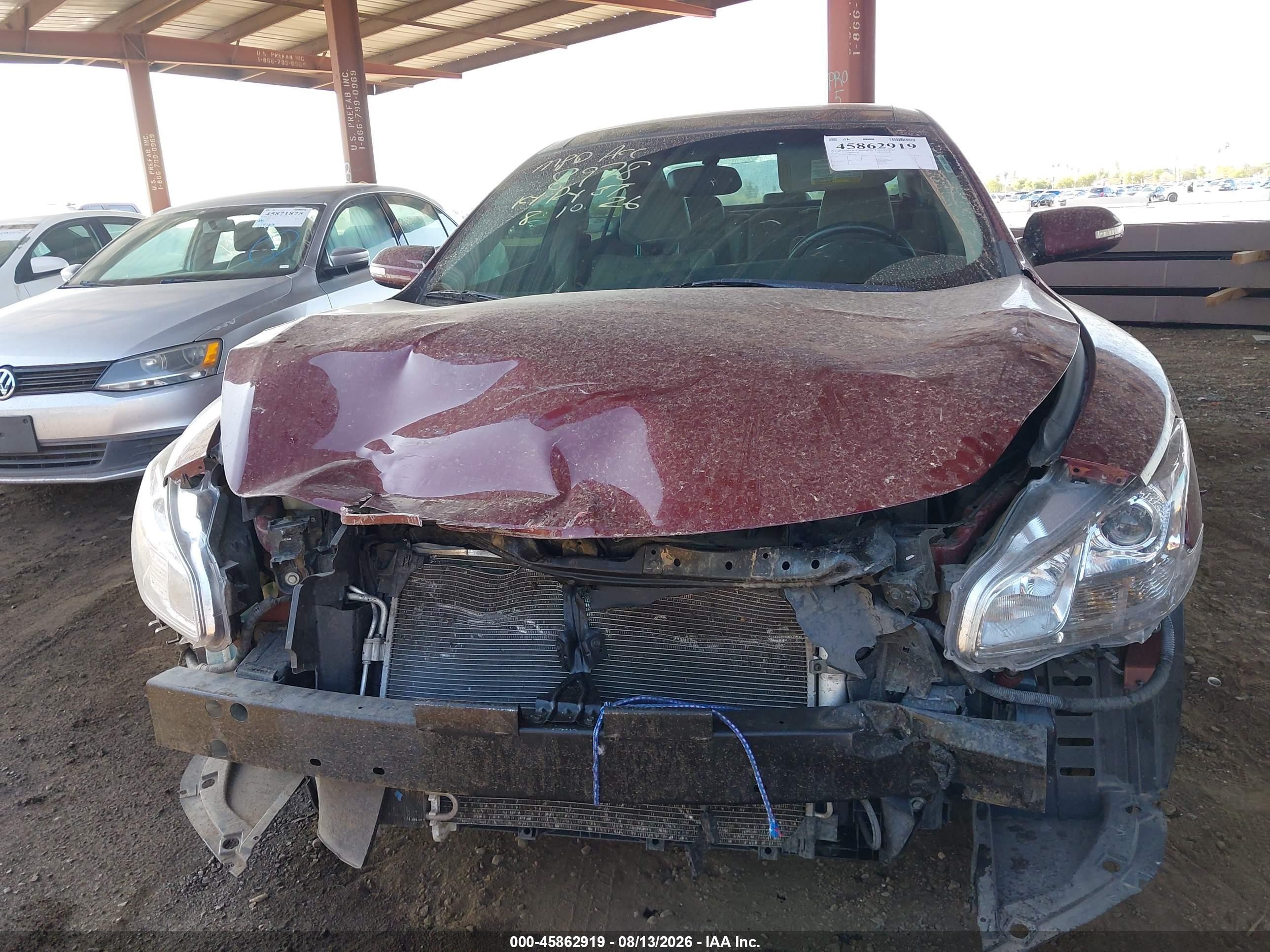 2012 Nissan Maxima 3.5 Sv Purple vin: 1N4AA5AP4CC864133