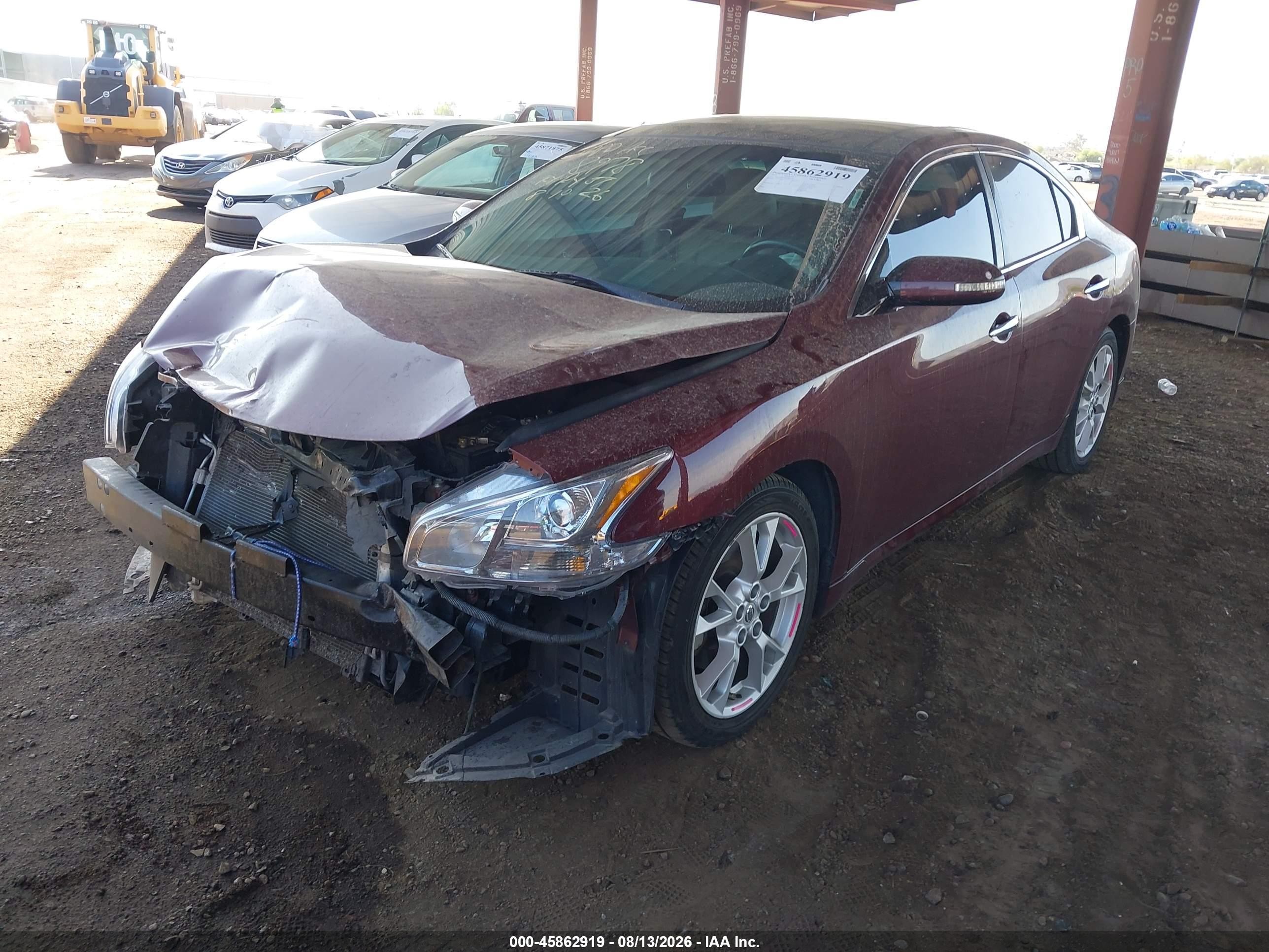 2012 Nissan Maxima 3.5 Sv Purple vin: 1N4AA5AP4CC864133