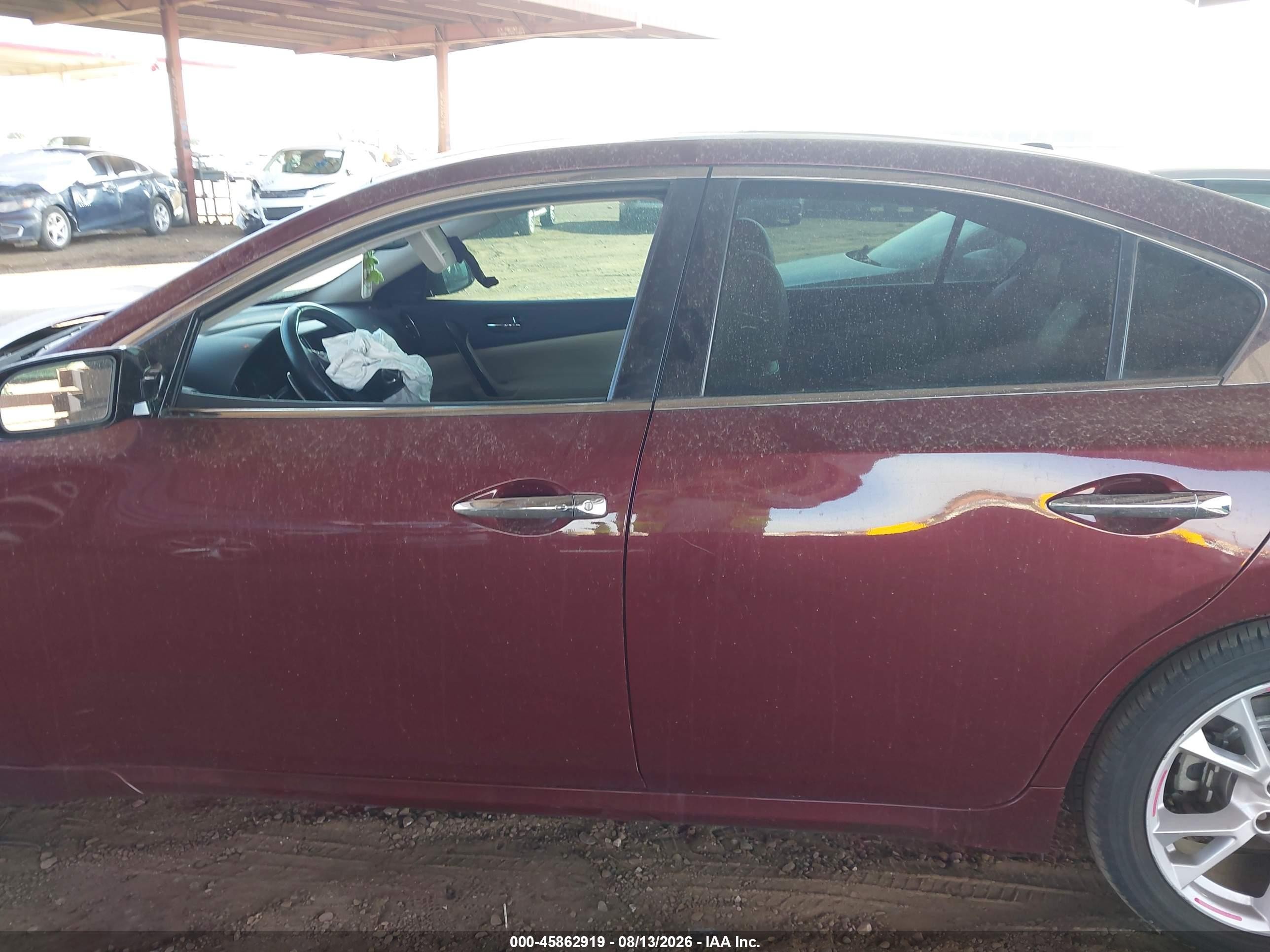 2012 Nissan Maxima 3.5 Sv Purple vin: 1N4AA5AP4CC864133