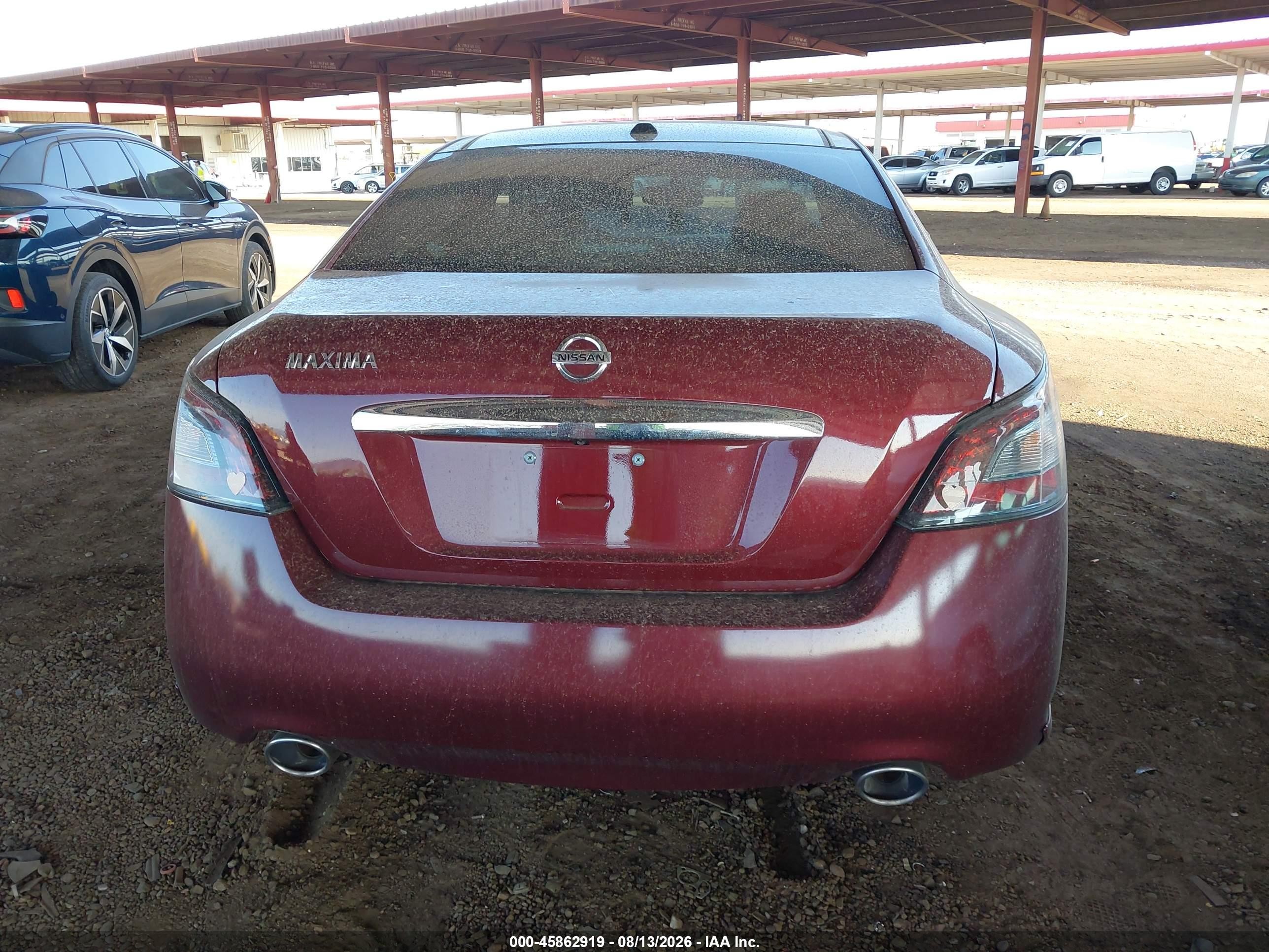2012 Nissan Maxima 3.5 Sv Purple vin: 1N4AA5AP4CC864133