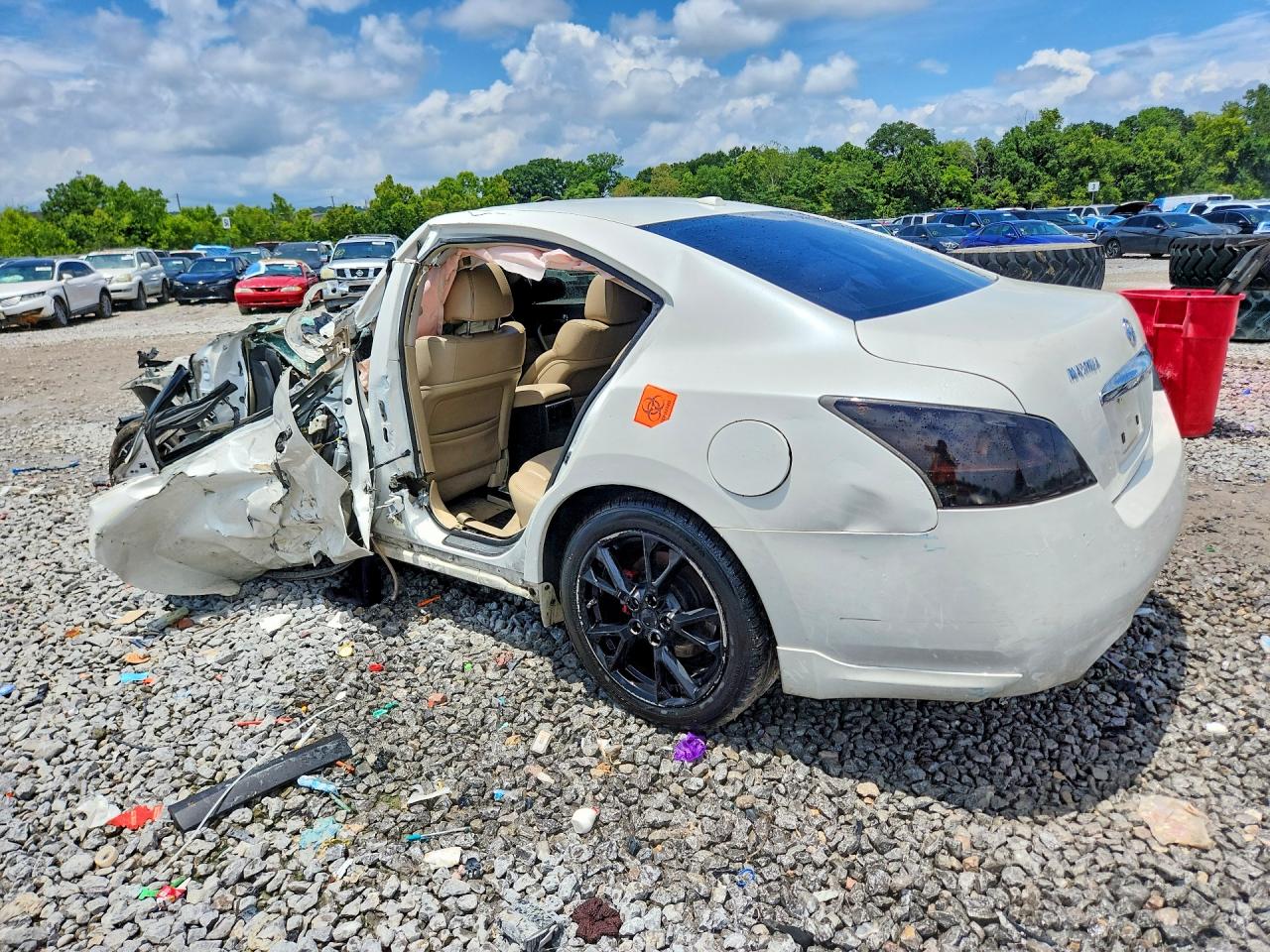 2012 Nissan Maxima 3.5 S White vin: 1N4AA5AP4CC868361