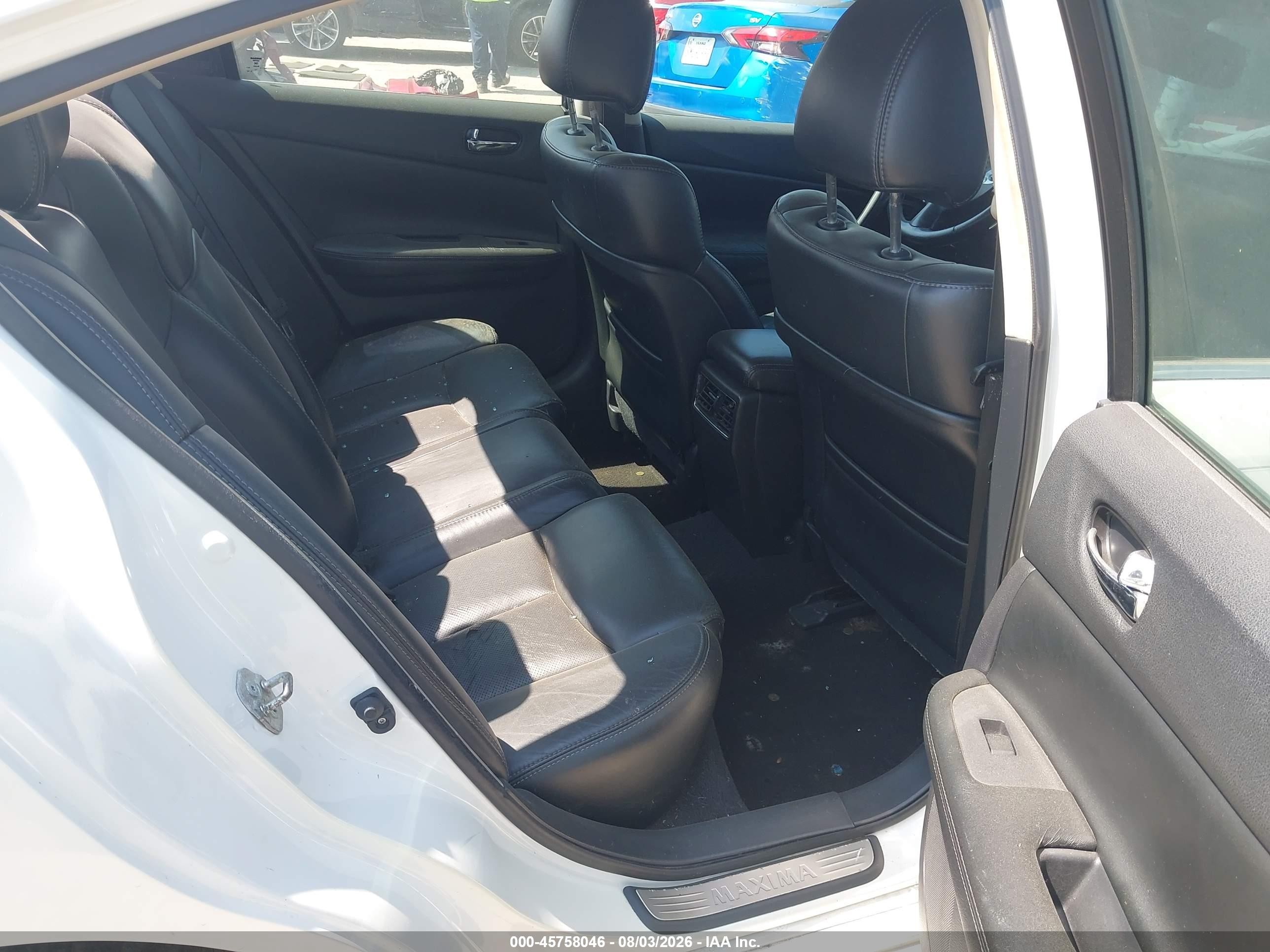 2012 Nissan Maxima 3.5 Sv Белый vin: 1N4AA5AP4CC869168