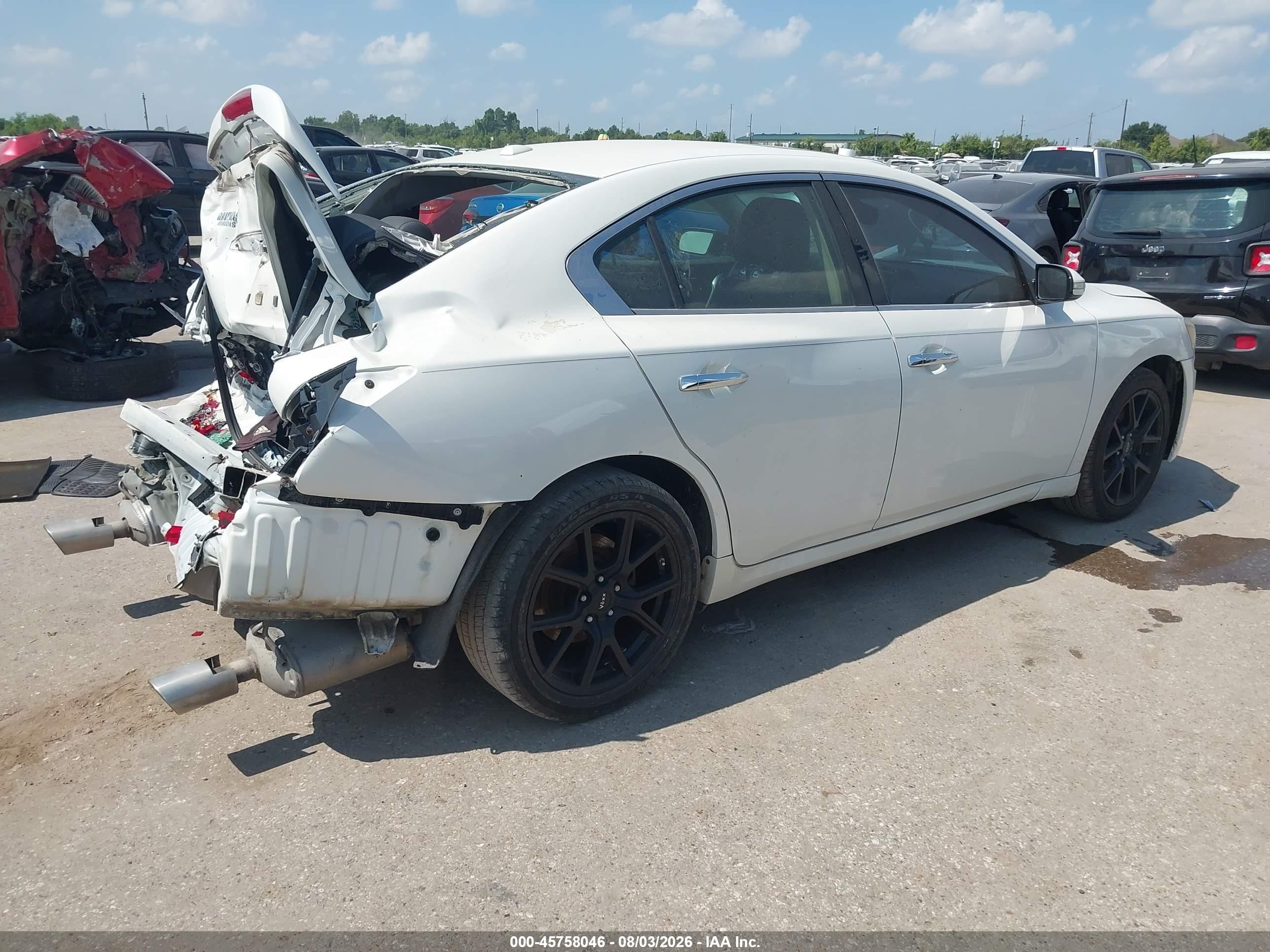 2012 Nissan Maxima 3.5 Sv Белый vin: 1N4AA5AP4CC869168
