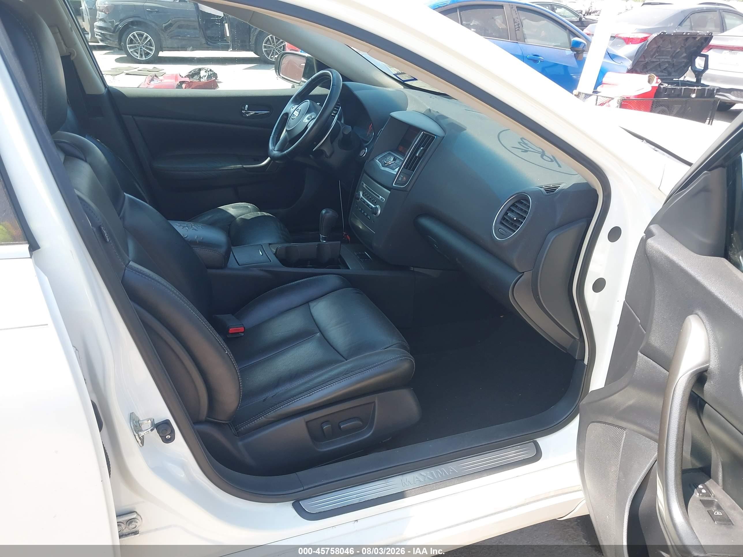 2012 Nissan Maxima 3.5 Sv Белый vin: 1N4AA5AP4CC869168