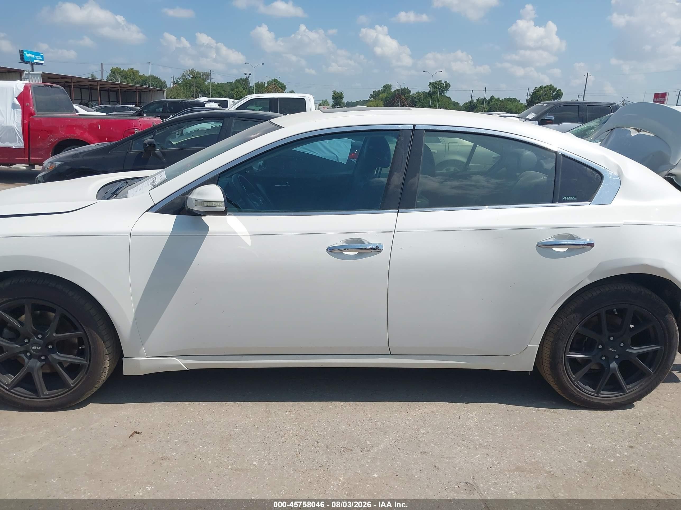 2012 Nissan Maxima 3.5 Sv Белый vin: 1N4AA5AP4CC869168