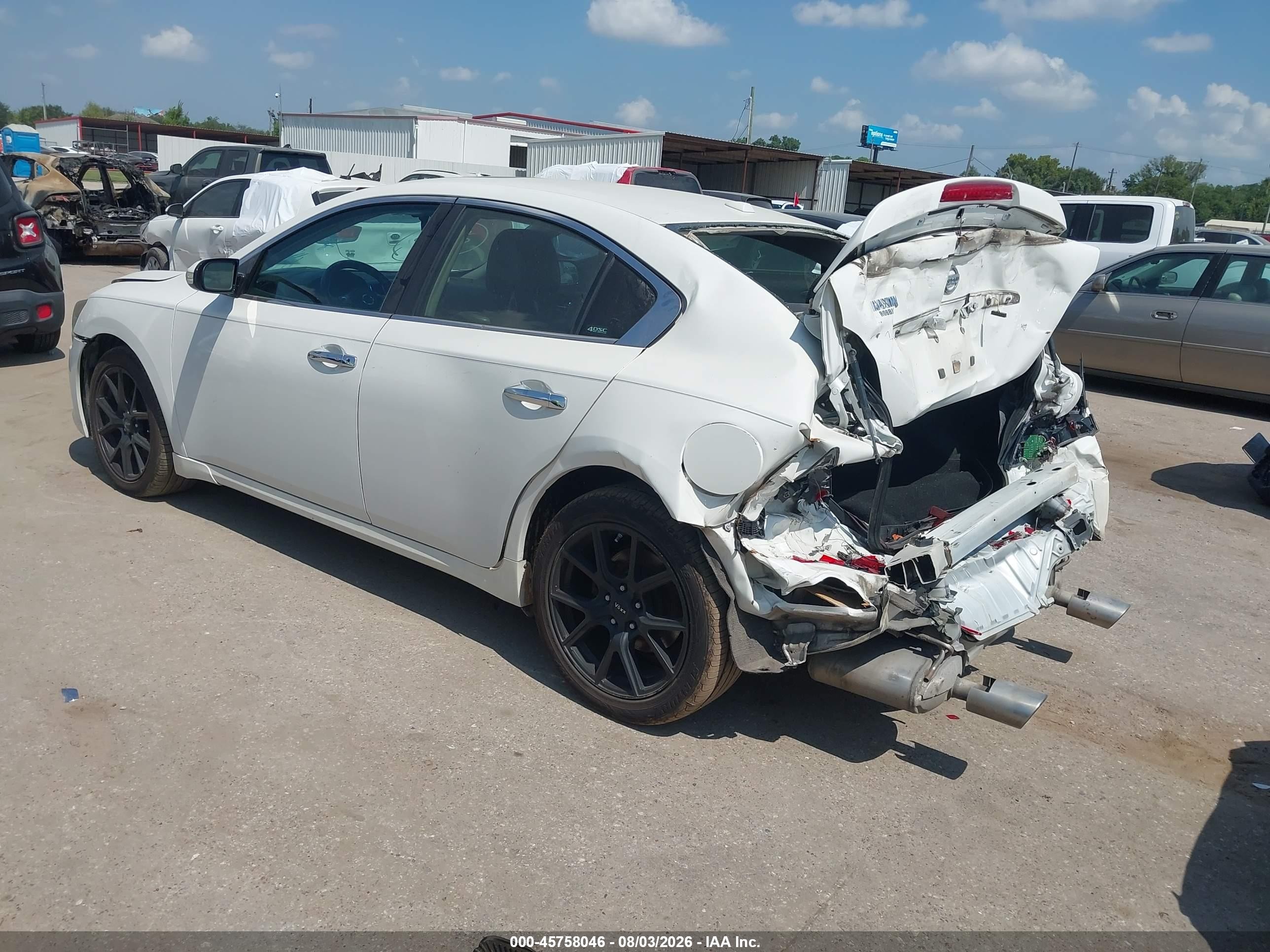 2012 Nissan Maxima 3.5 Sv Белый vin: 1N4AA5AP4CC869168