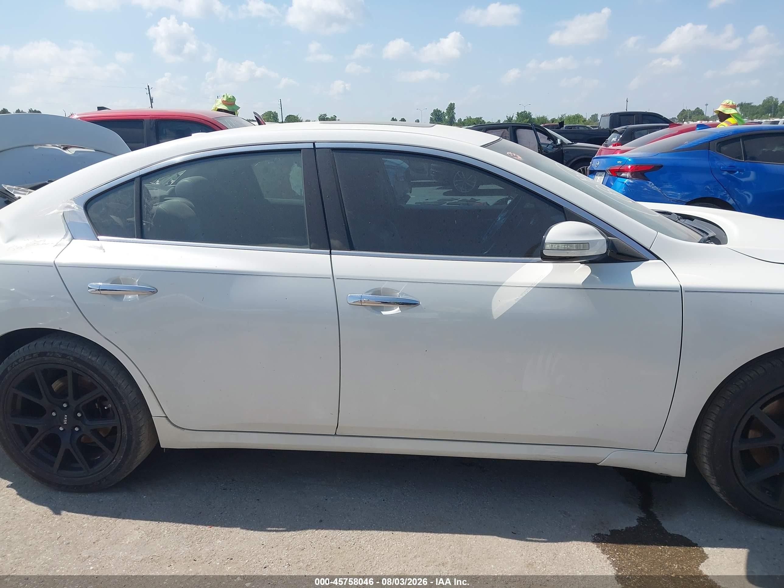 2012 Nissan Maxima 3.5 Sv Белый vin: 1N4AA5AP4CC869168