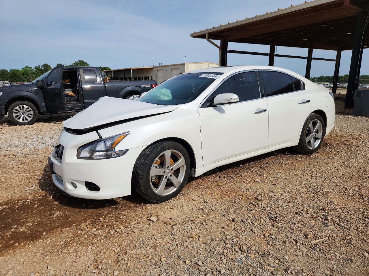 2012 Nissan Maxima 3.5 S White vin: 1N4AA5AP4CC870353