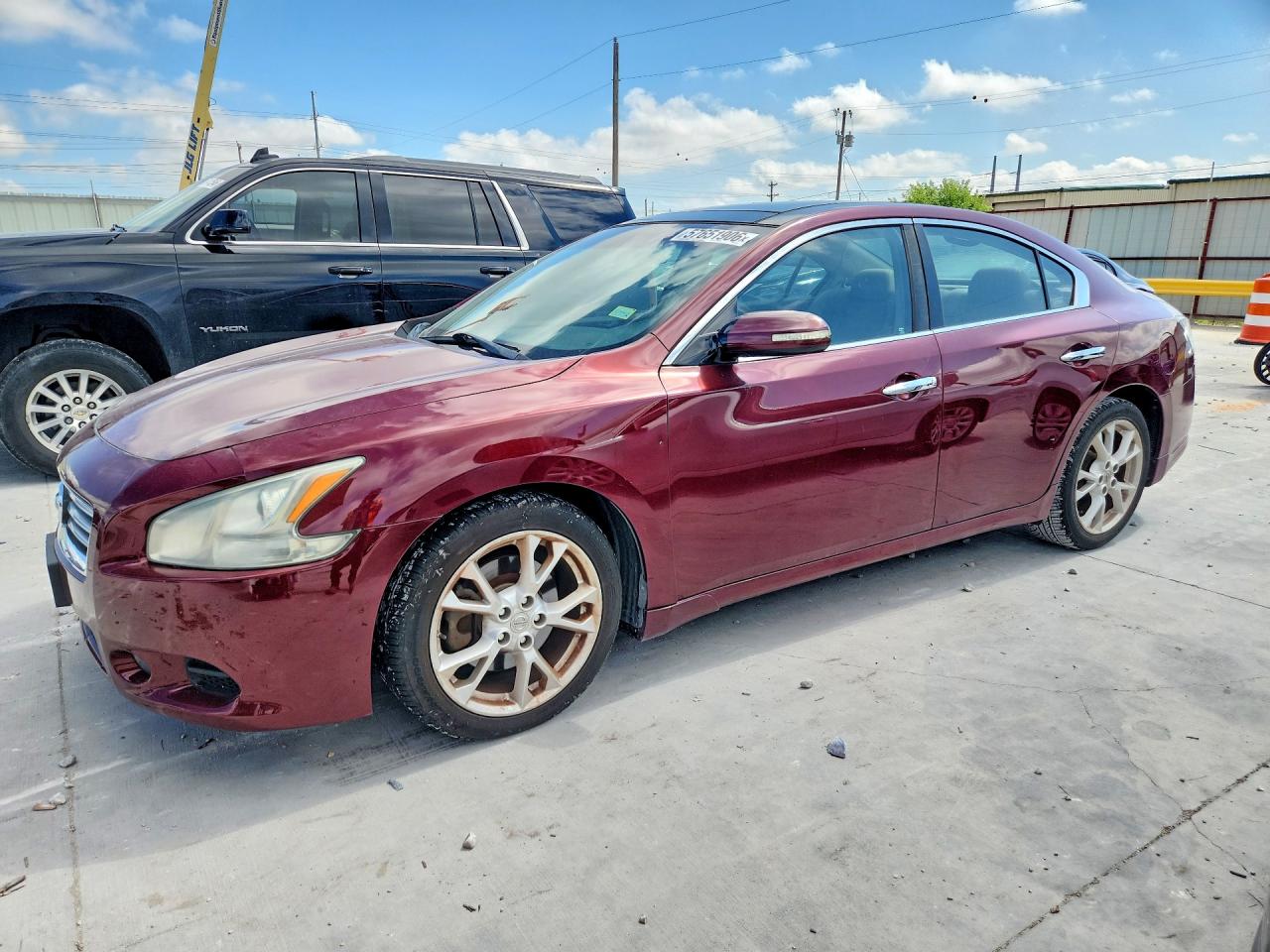 2013 Nissan Maxima 3.5 Sv Maroon vin: 1N4AA5AP4DC805245