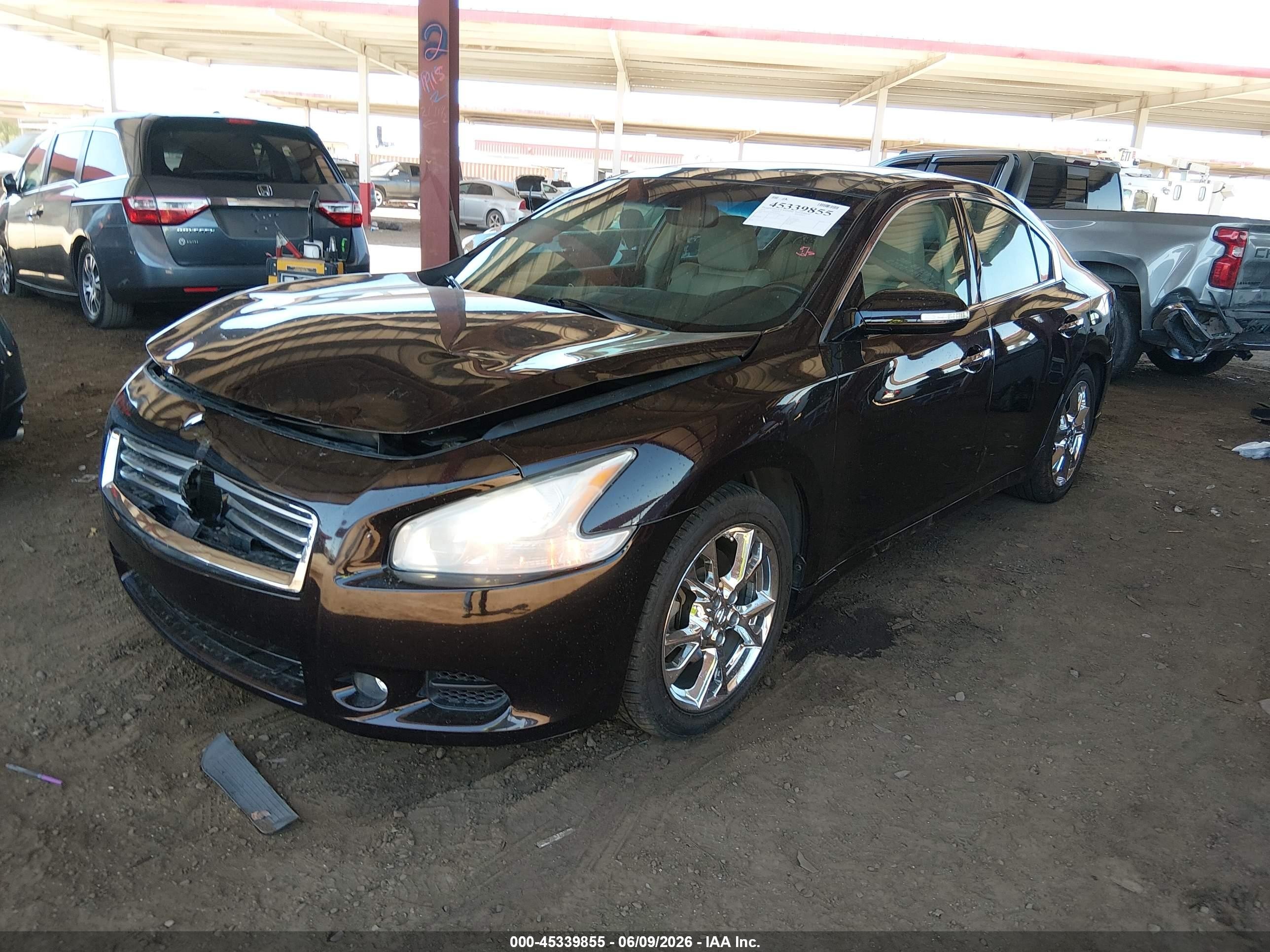 2013 Nissan Maxima 3.5 Sv Black vin: 1N4AA5AP4DC810204