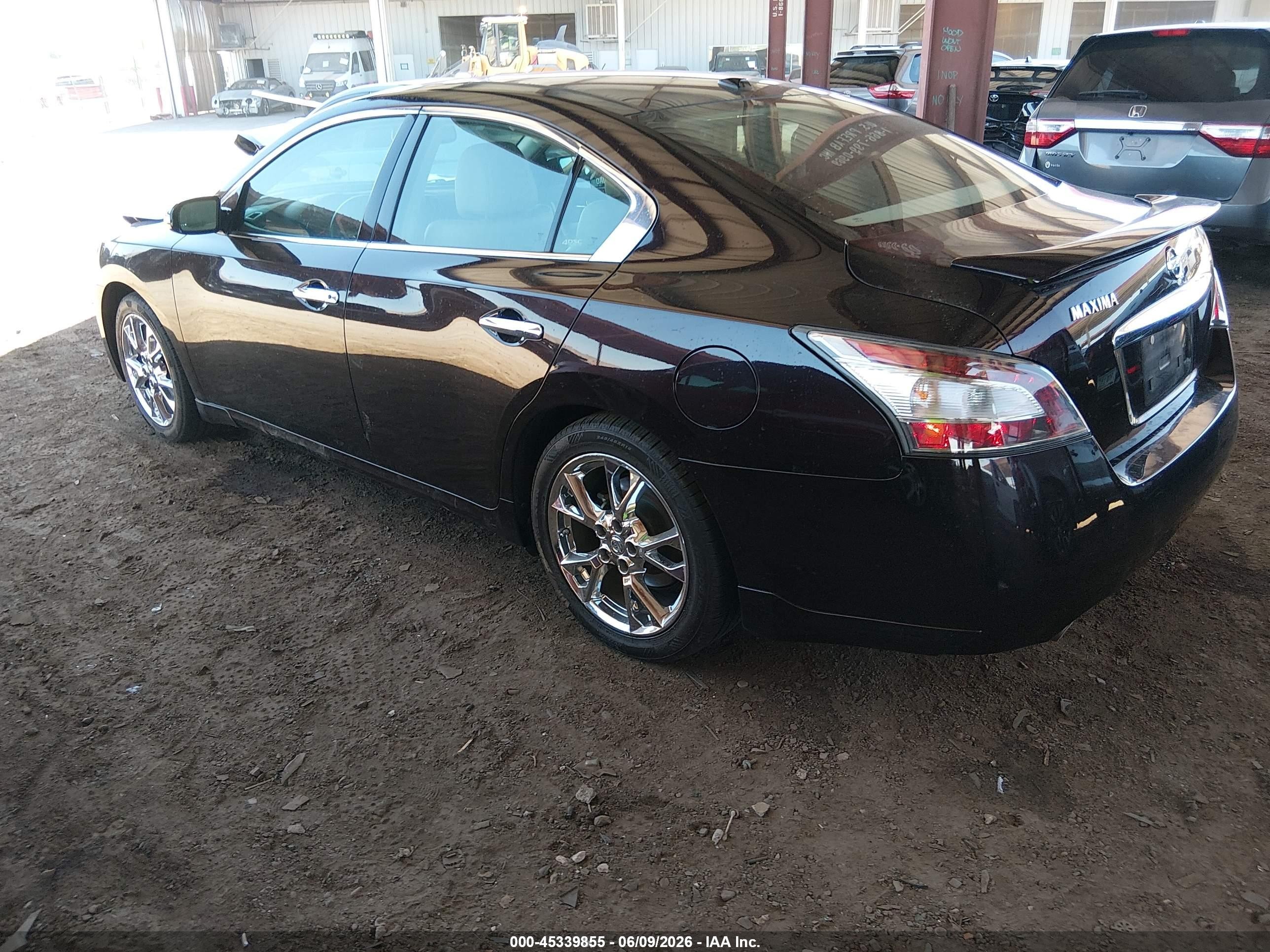2013 Nissan Maxima 3.5 Sv Black vin: 1N4AA5AP4DC810204