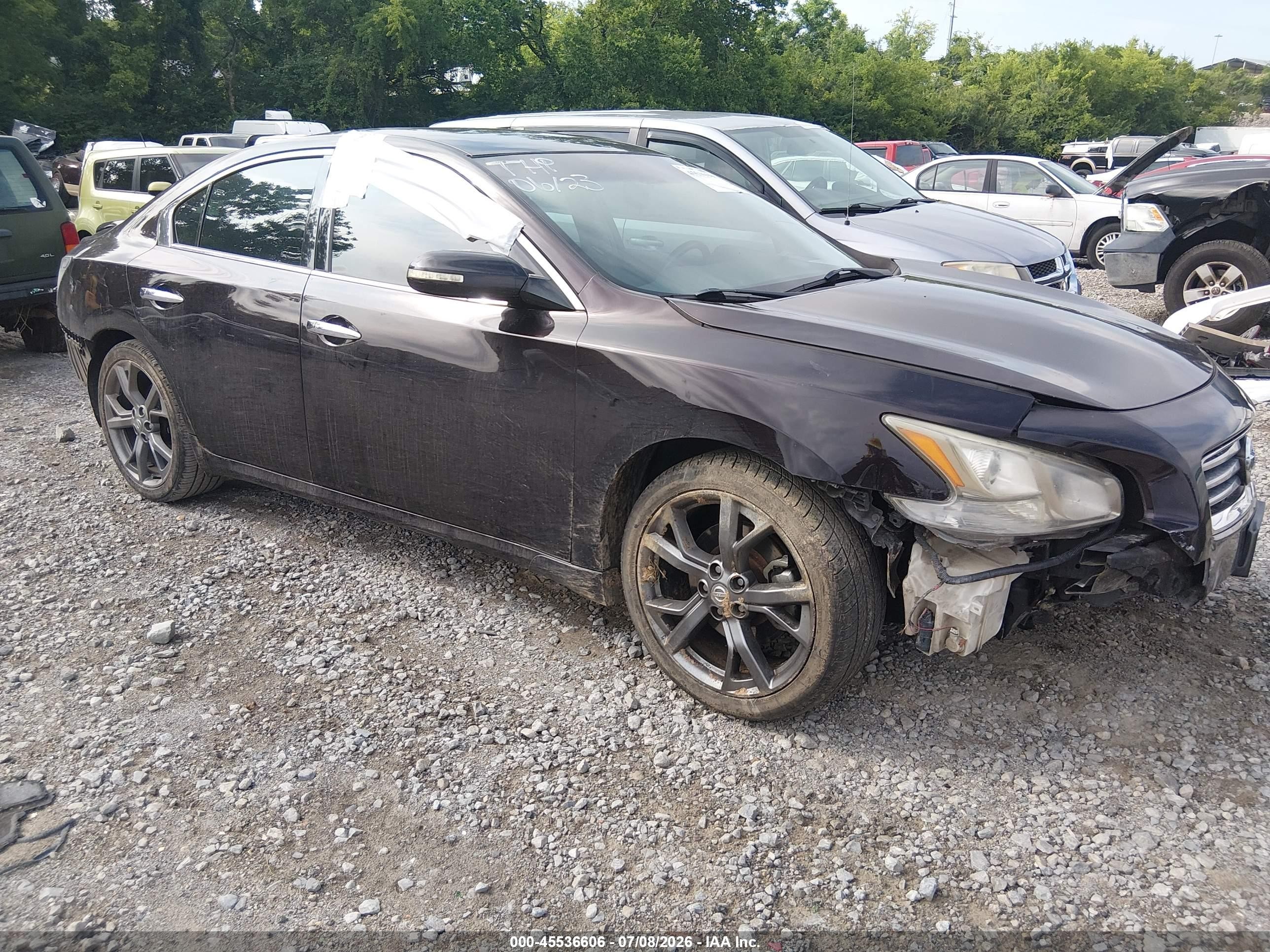 2013 Nissan Maxima 3.5 Sv Black vin: 1N4AA5AP4DC812373