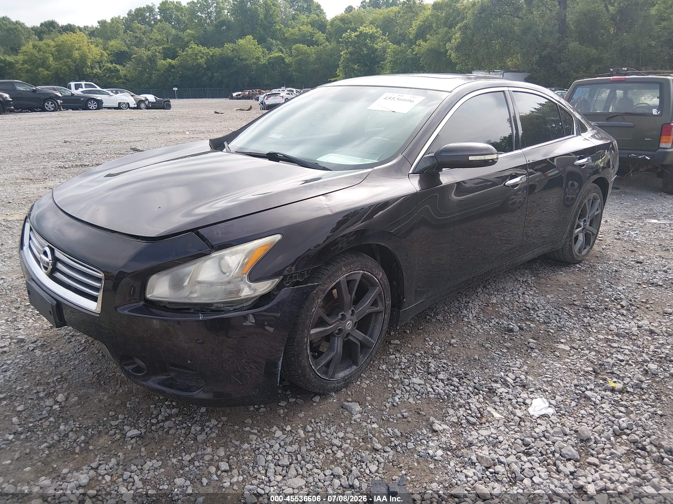 2013 Nissan Maxima 3.5 Sv Black vin: 1N4AA5AP4DC812373