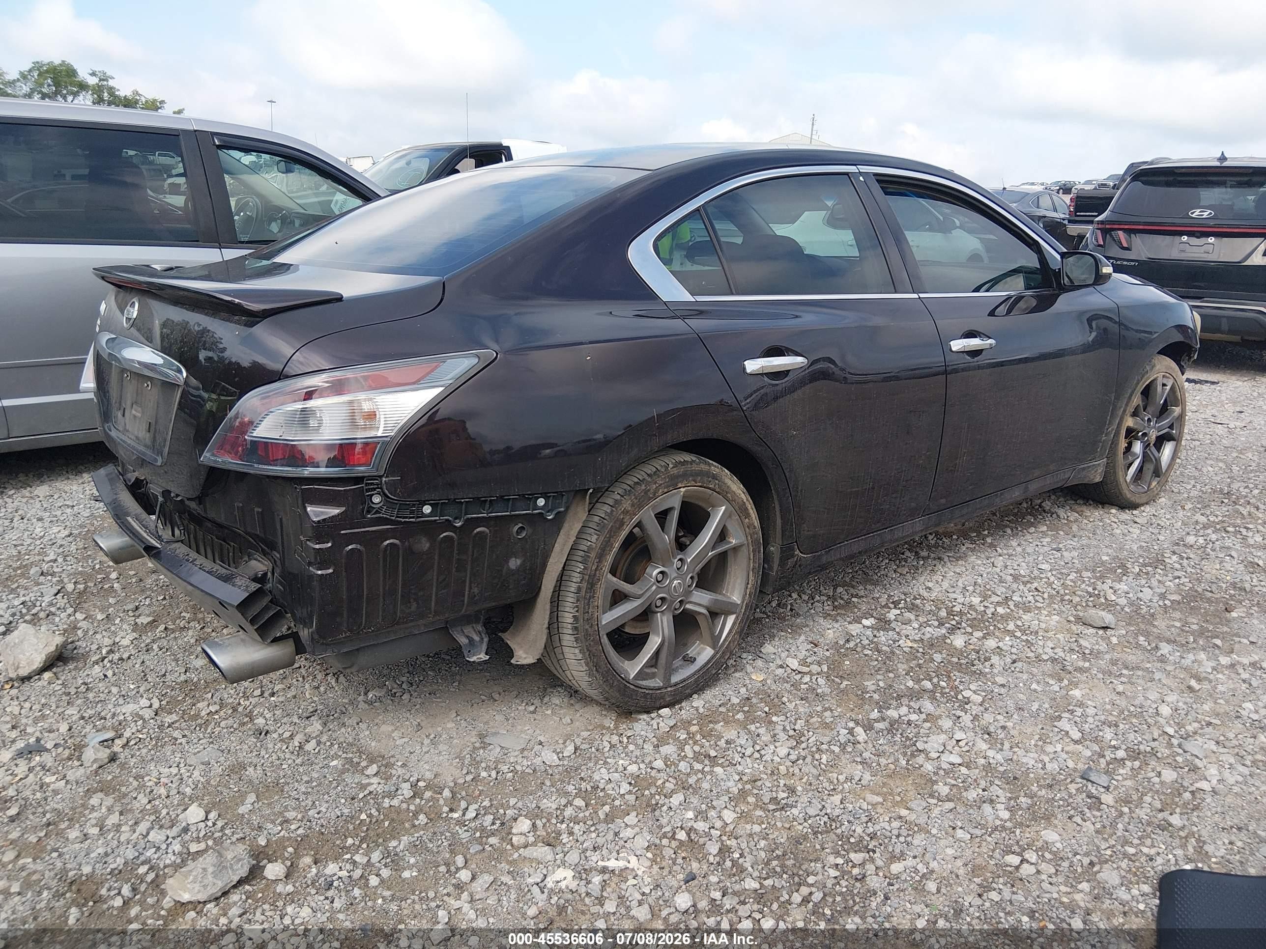 2013 Nissan Maxima 3.5 Sv Black vin: 1N4AA5AP4DC812373