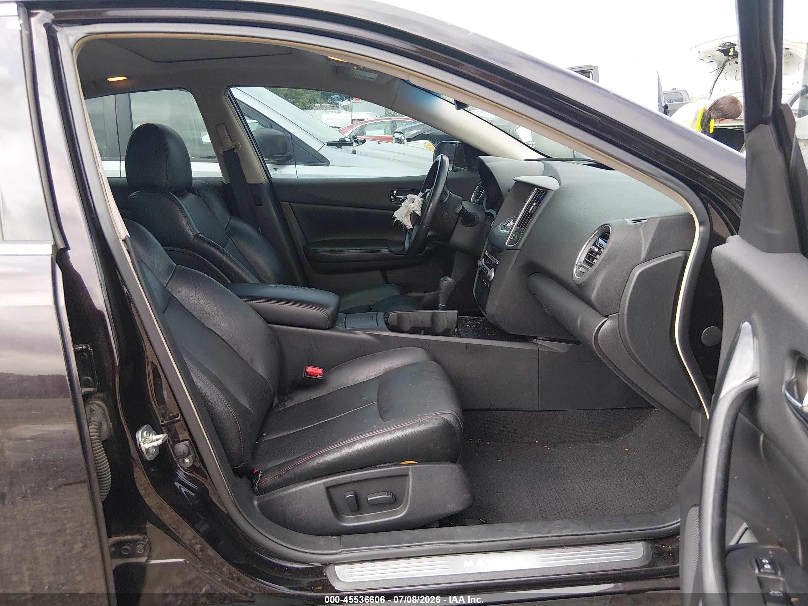 2013 Nissan Maxima 3.5 Sv Black vin: 1N4AA5AP4DC812373
