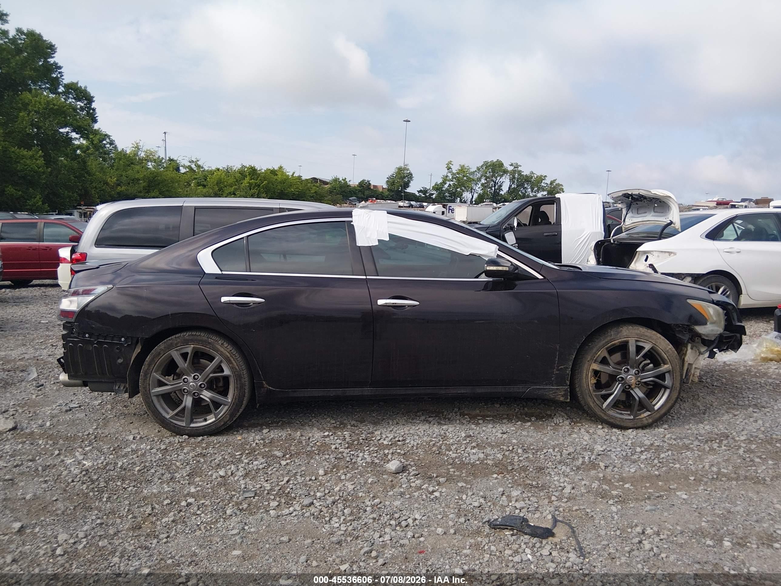2013 Nissan Maxima 3.5 Sv Black vin: 1N4AA5AP4DC812373