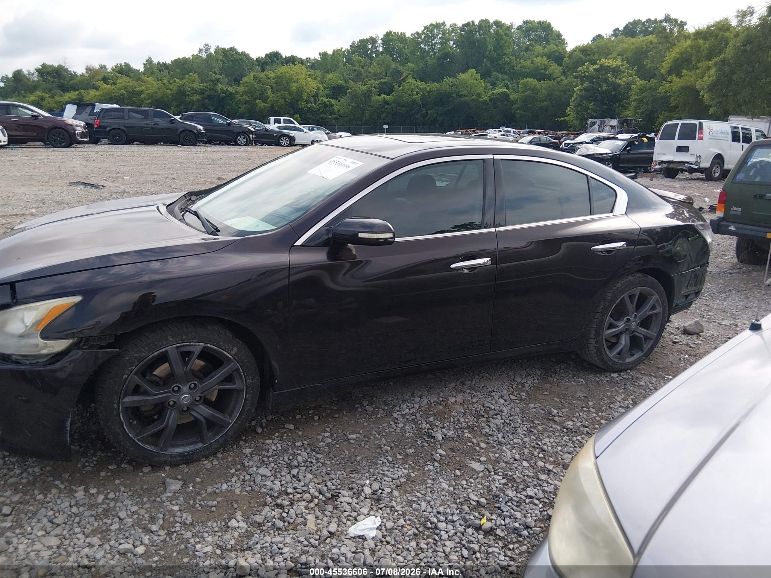 2013 Nissan Maxima 3.5 Sv Black vin: 1N4AA5AP4DC812373
