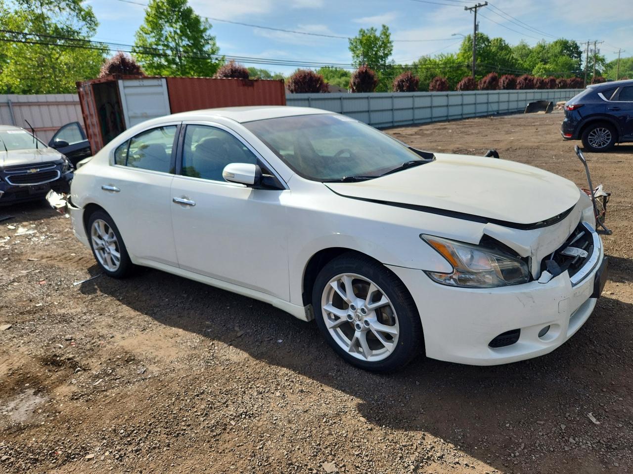 2013 Nissan Maxima 3.5 S White vin: 1N4AA5AP4DC812583