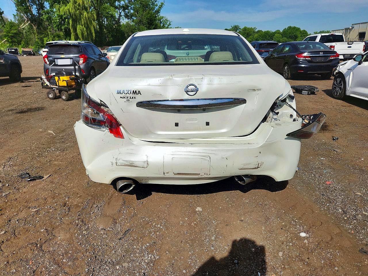 2013 Nissan Maxima 3.5 S White vin: 1N4AA5AP4DC812583