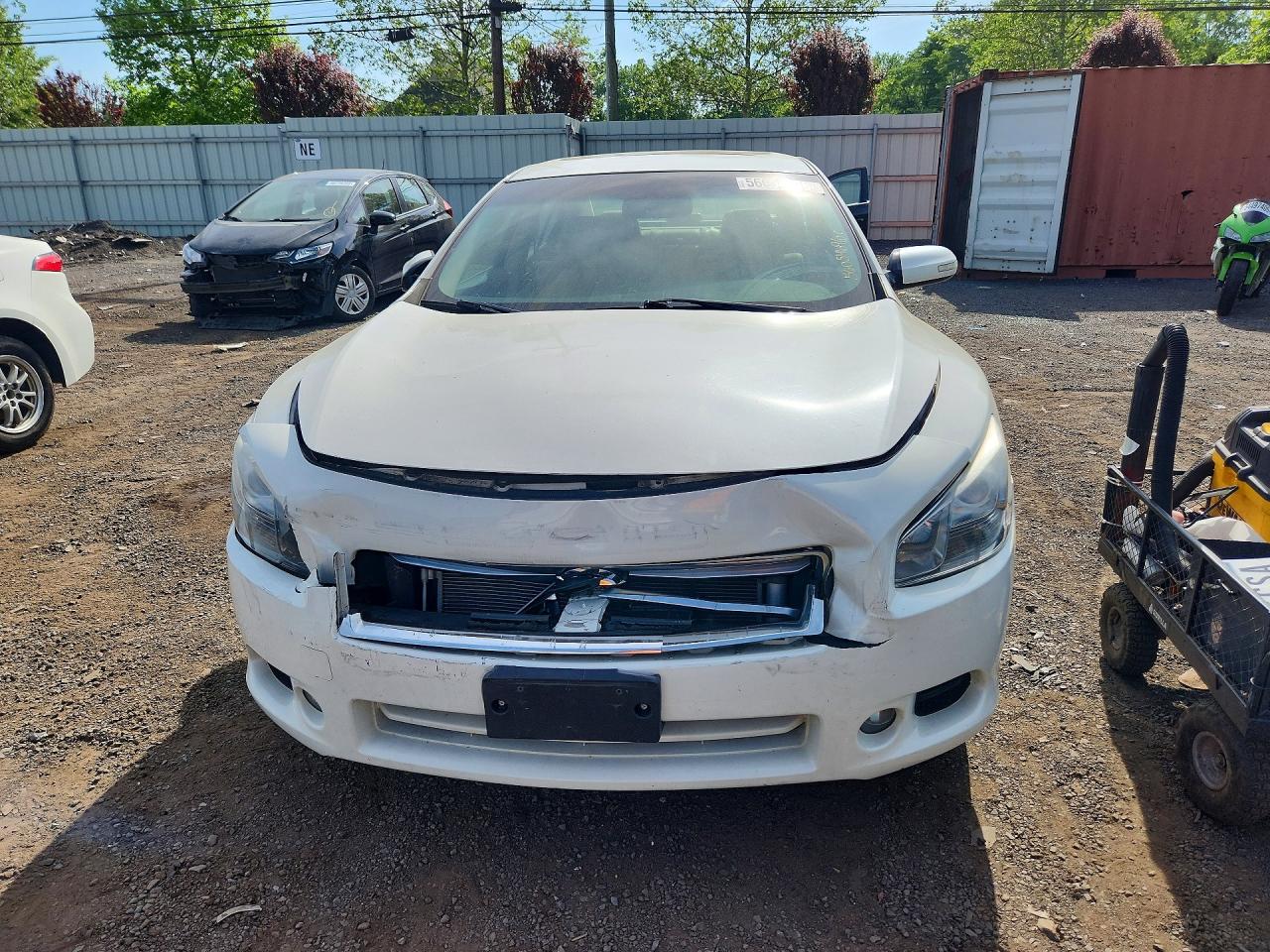 2013 Nissan Maxima 3.5 S White vin: 1N4AA5AP4DC812583