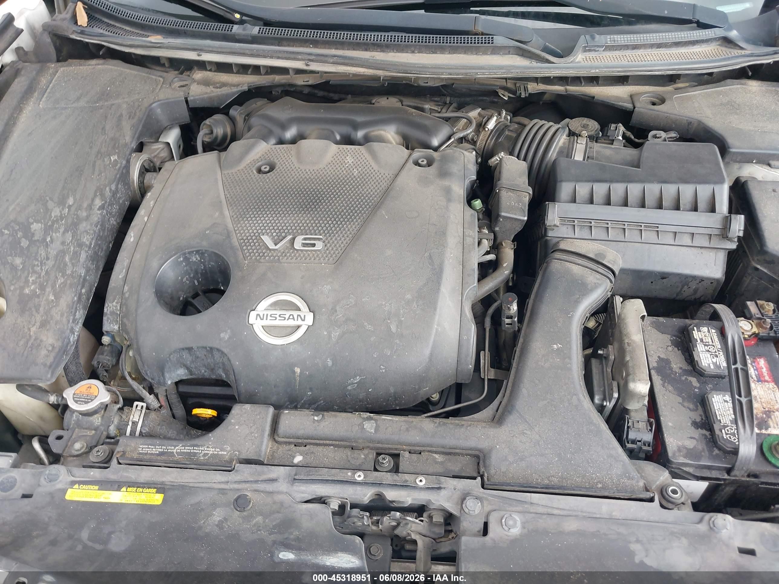 2013 Nissan Maxima 3.5 Sv White vin: 1N4AA5AP4DC827973