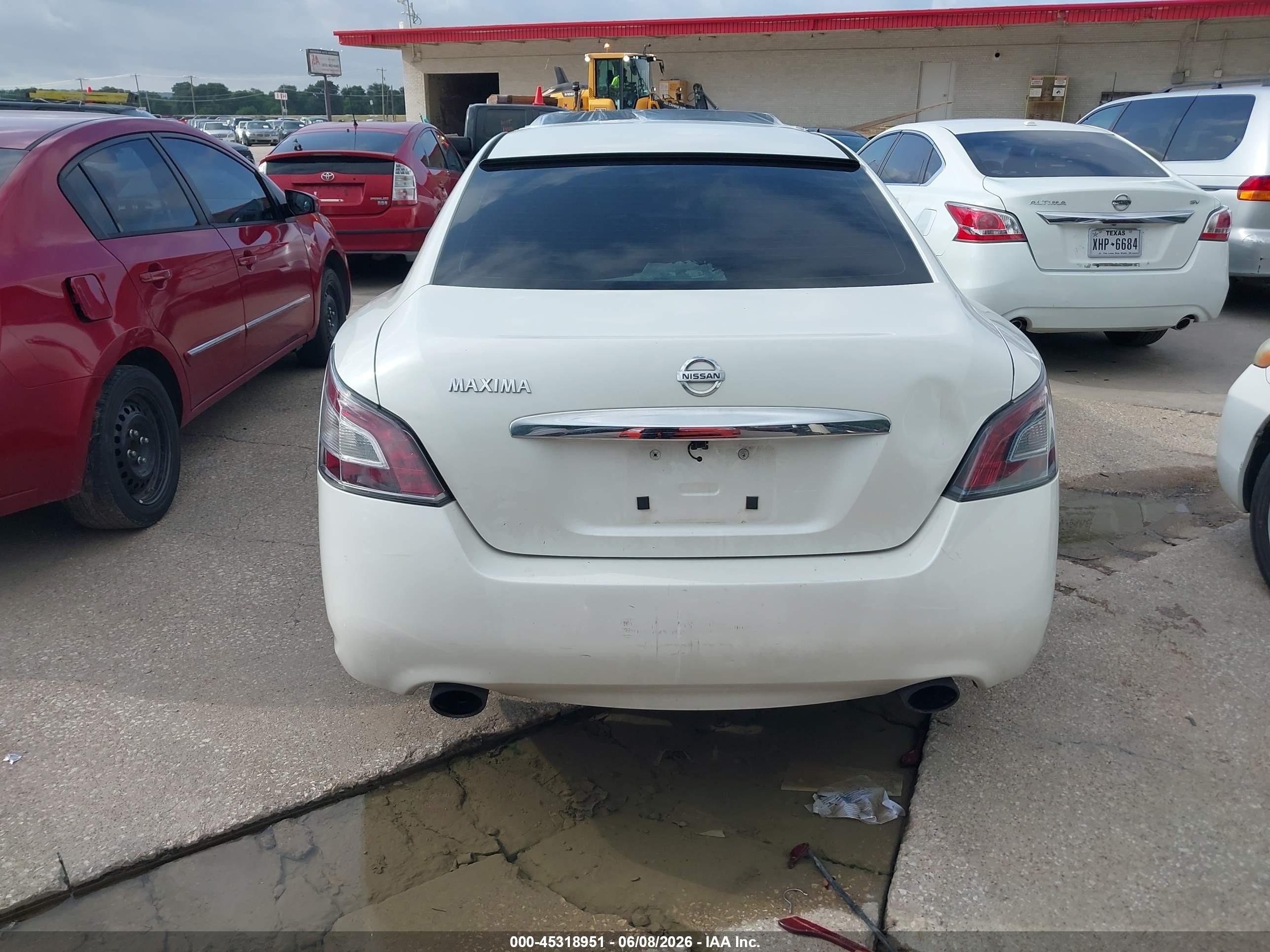 2013 Nissan Maxima 3.5 Sv White vin: 1N4AA5AP4DC827973