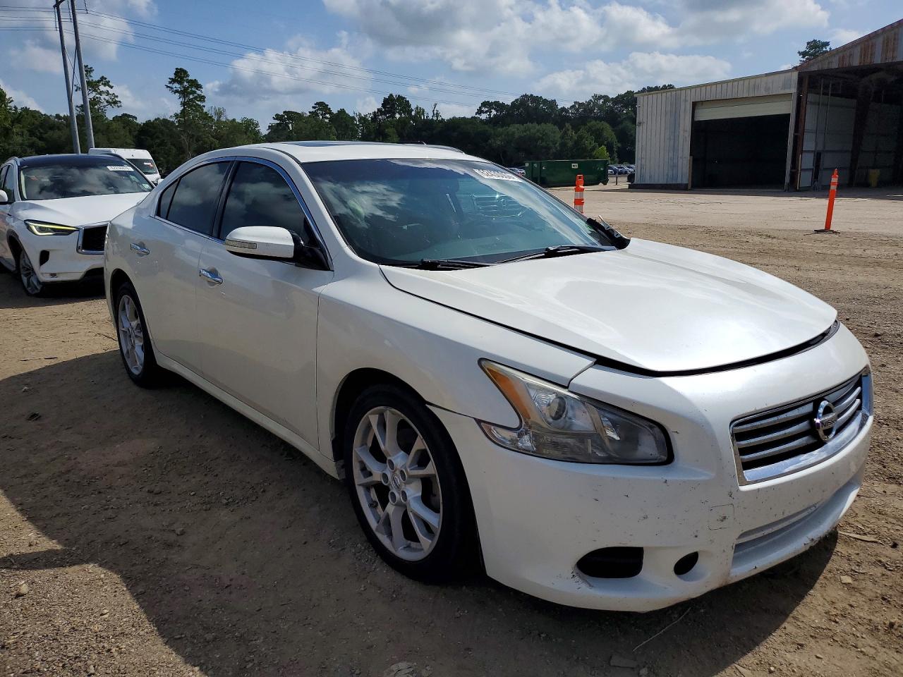 2013 Nissan Maxima 3.5 S Белый vin: 1N4AA5AP4DC829755