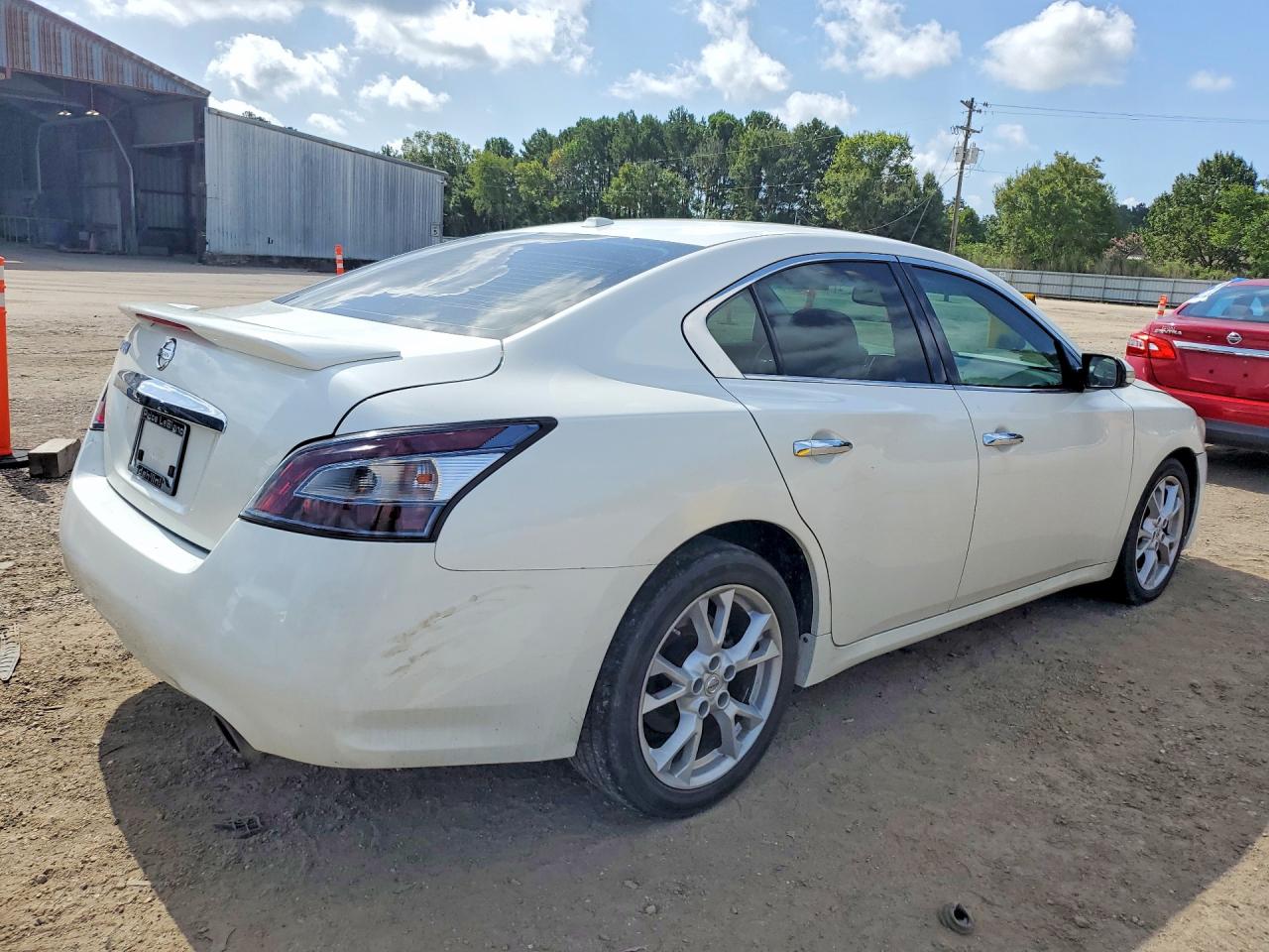 2013 Nissan Maxima 3.5 S Белый vin: 1N4AA5AP4DC829755