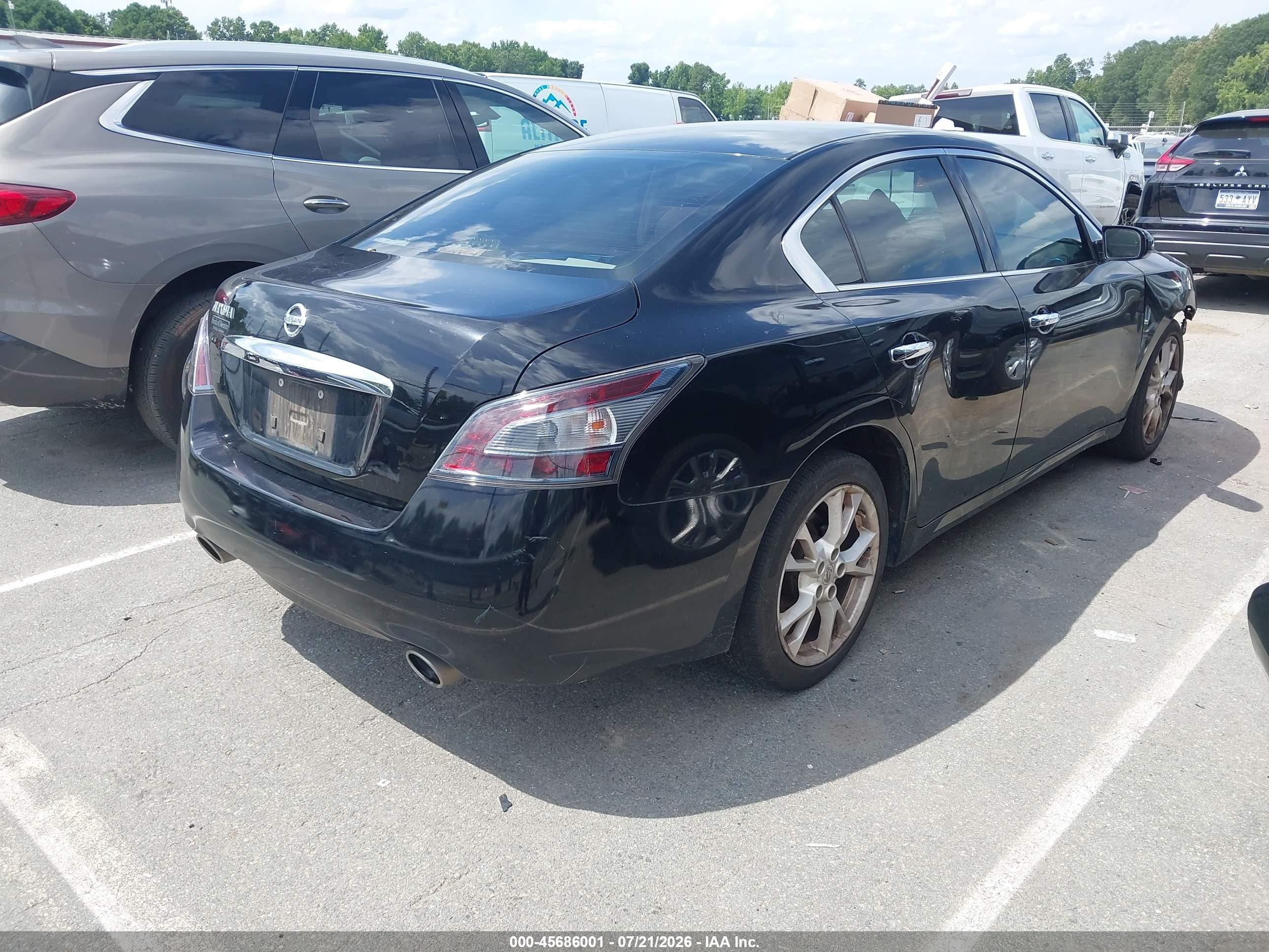 2013 Nissan Maxima 3.5 S Black vin: 1N4AA5AP4DC830906