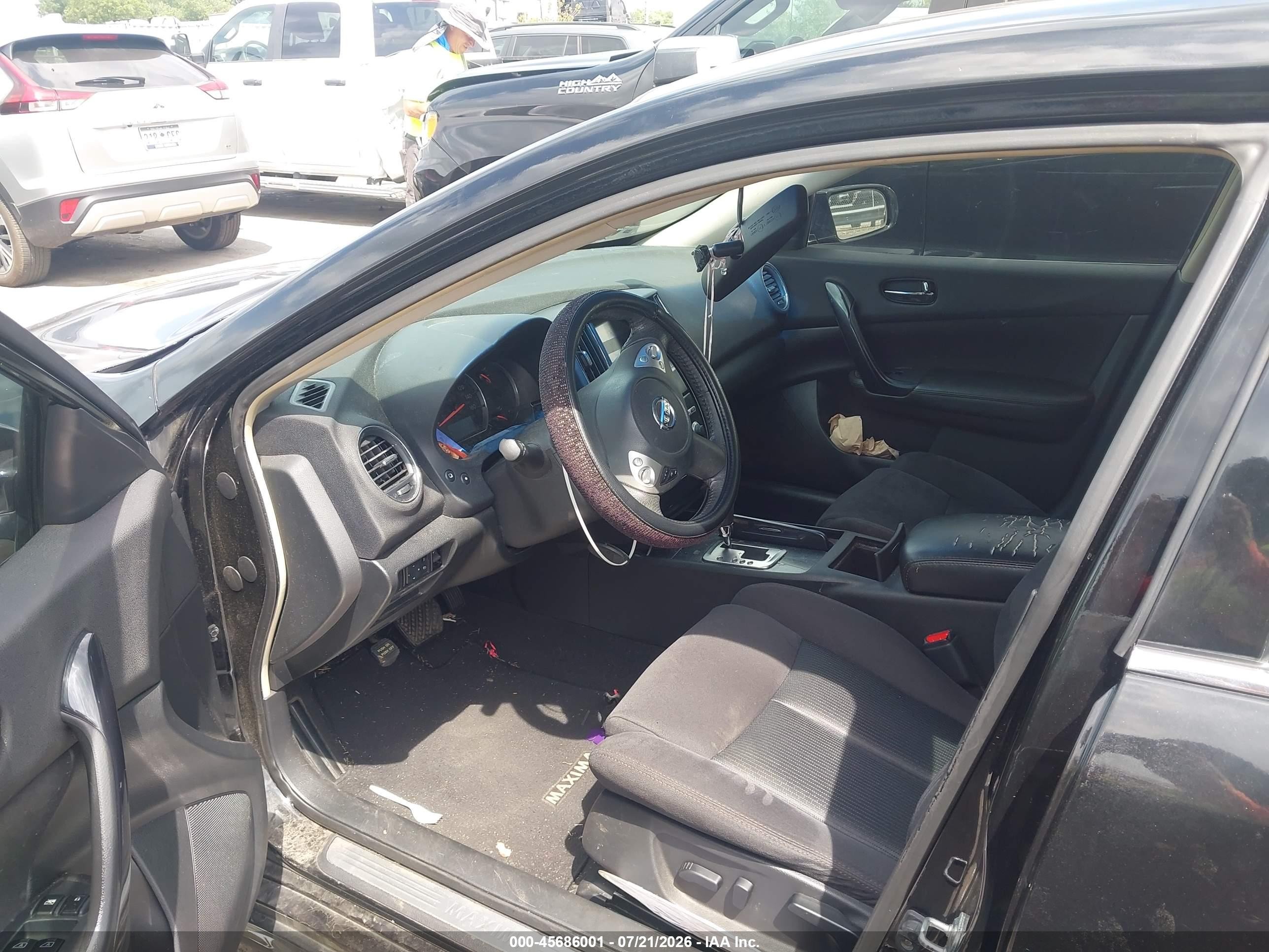 2013 Nissan Maxima 3.5 S Black vin: 1N4AA5AP4DC830906