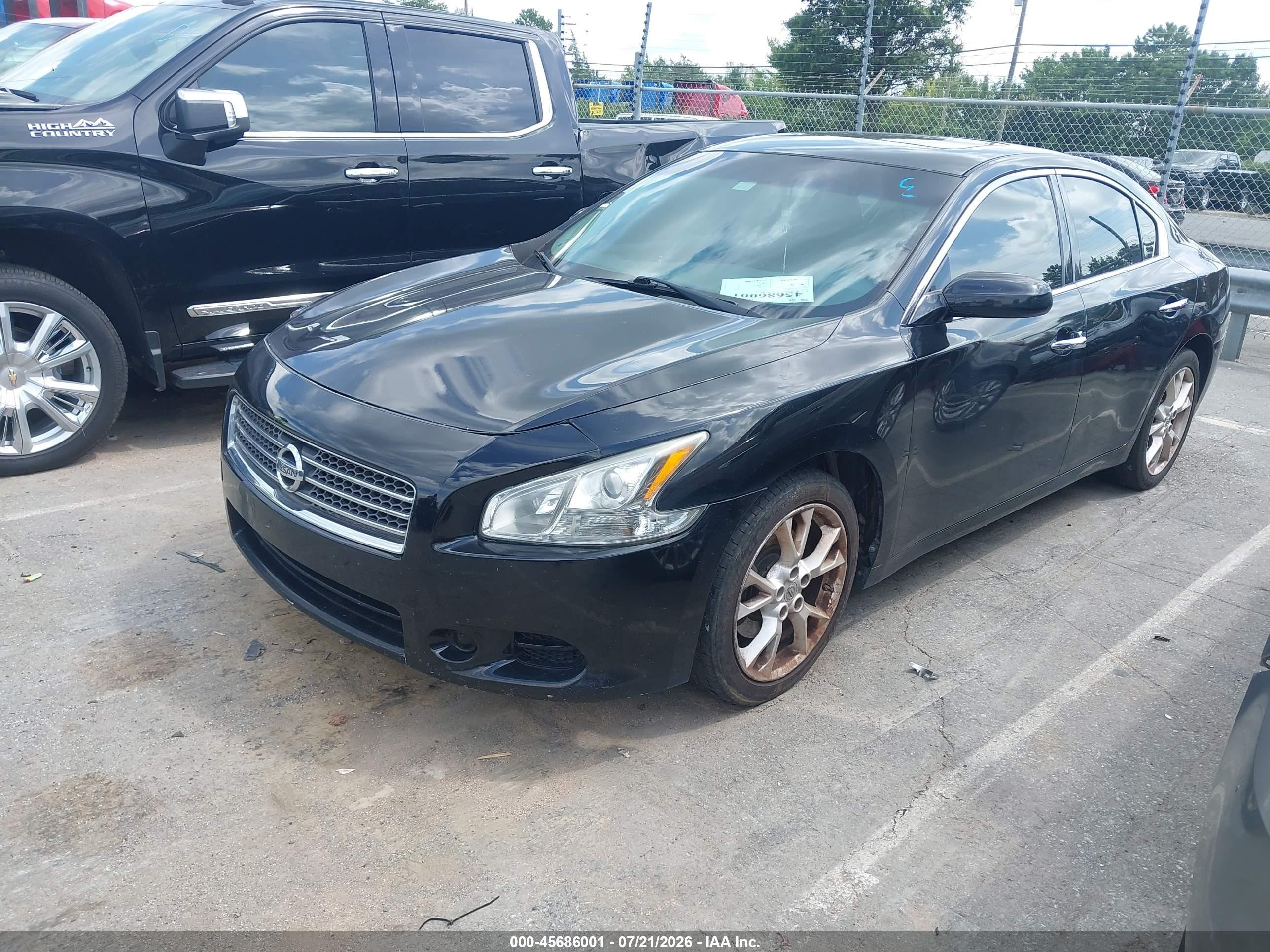 2013 Nissan Maxima 3.5 S Black vin: 1N4AA5AP4DC830906