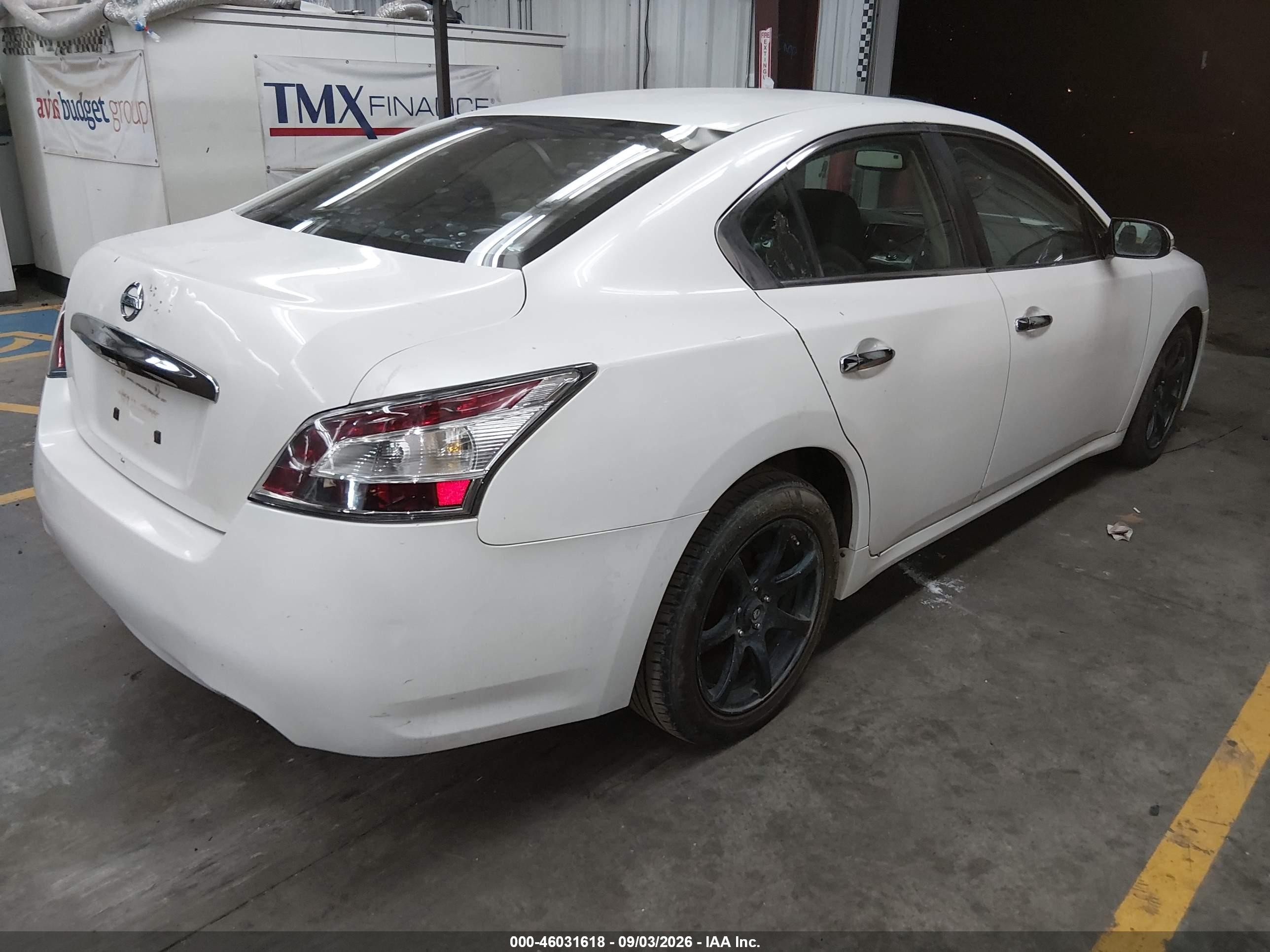 2013 Nissan Maxima 3.5 Sv White vin: 1N4AA5AP4DC833076