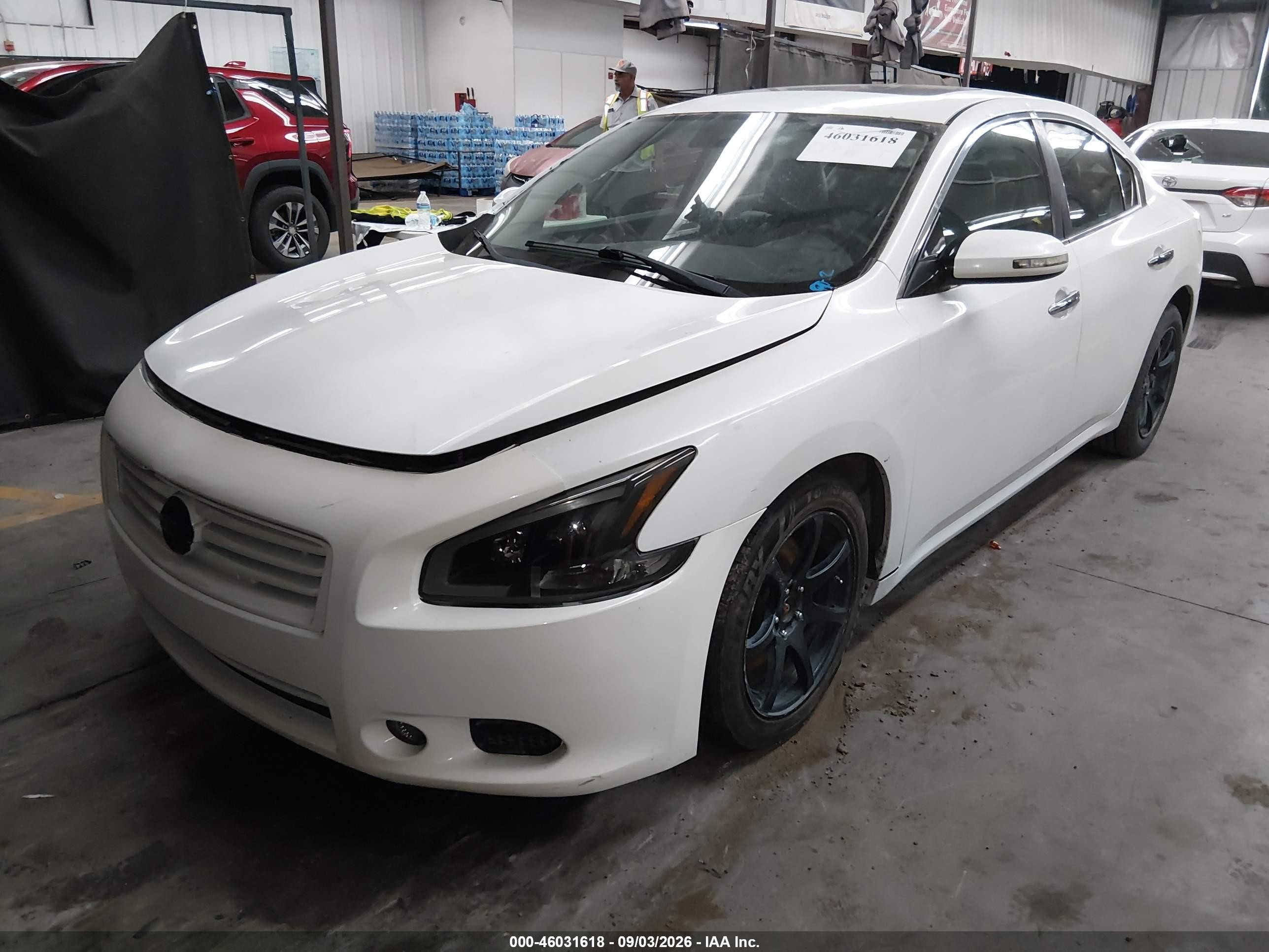 2013 Nissan Maxima 3.5 Sv White vin: 1N4AA5AP4DC833076