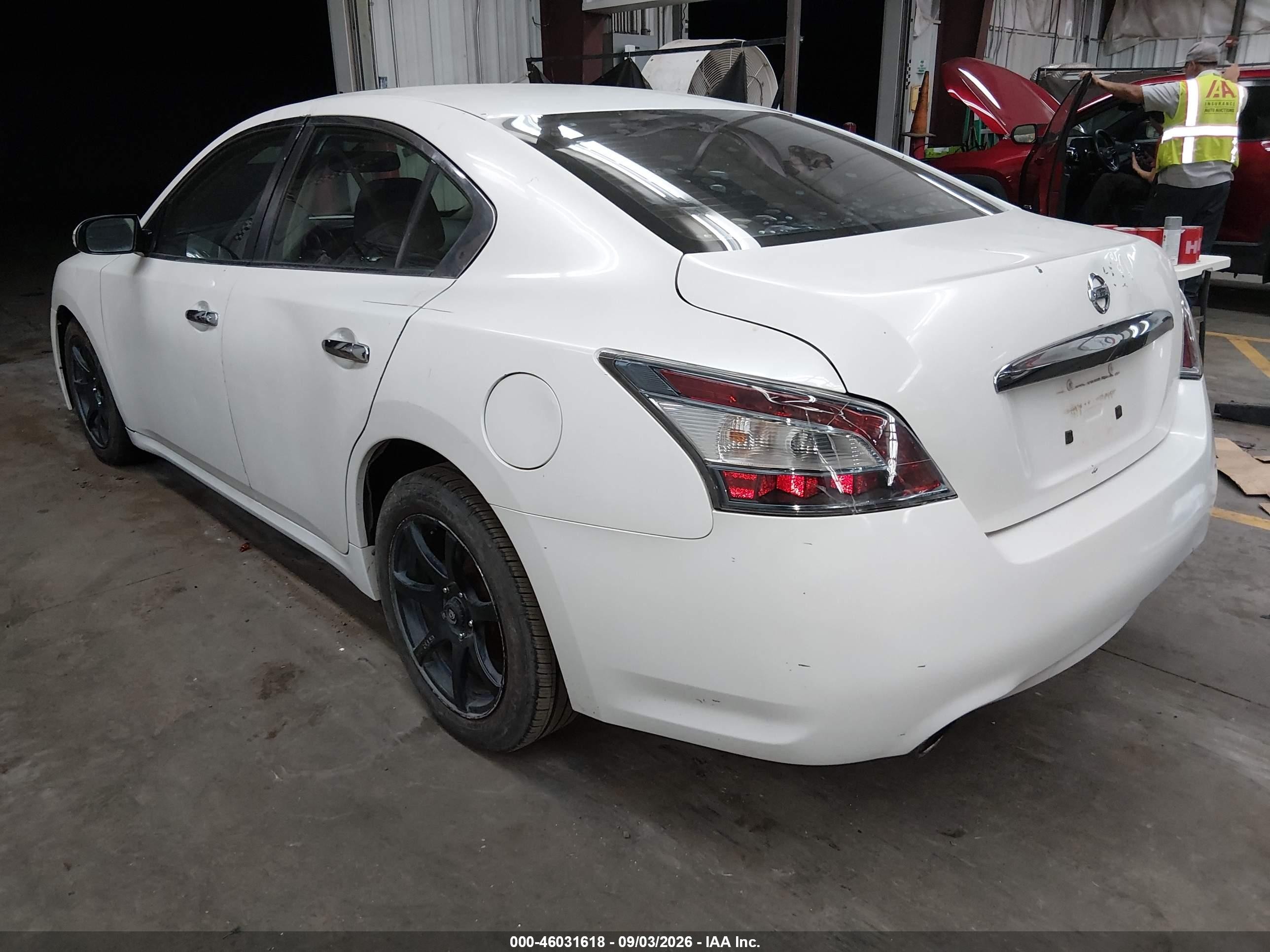 2013 Nissan Maxima 3.5 Sv White vin: 1N4AA5AP4DC833076